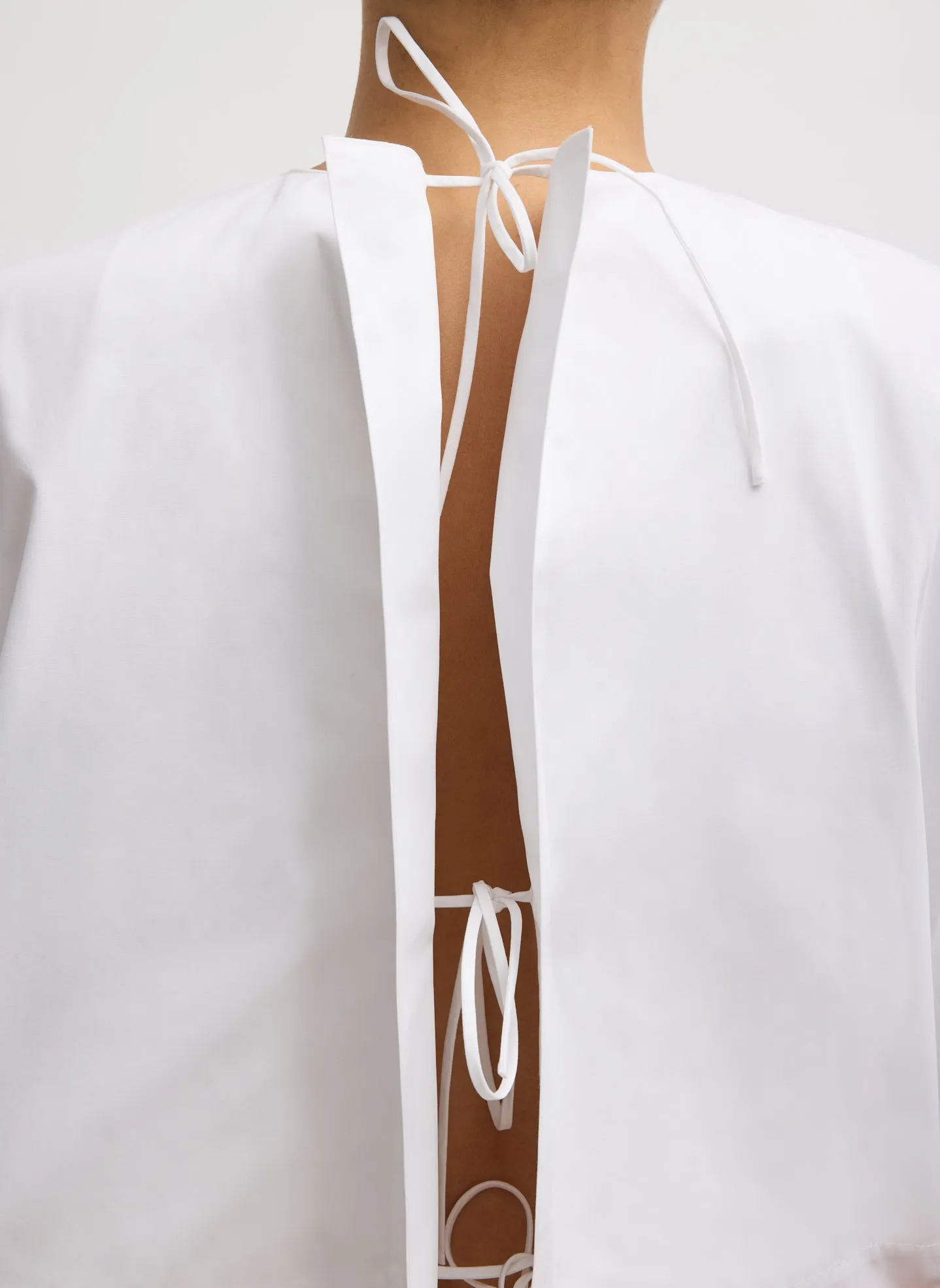 Compact Eco Poplin Cropped Square Top sold by Tibi product image thumbnail 5