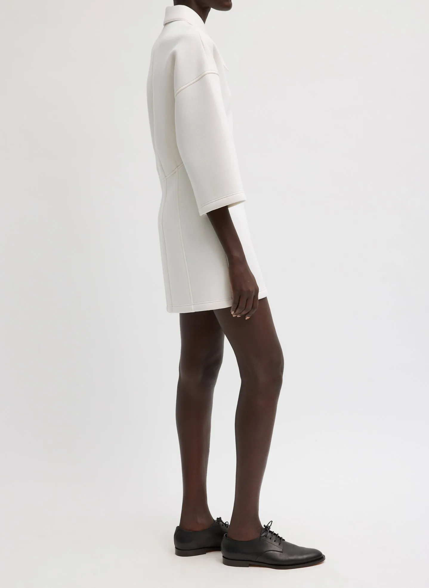 Bonded Viscose Zip Front Short Sleeve Slim Tunic sold by Tibi product image thumbnail 2