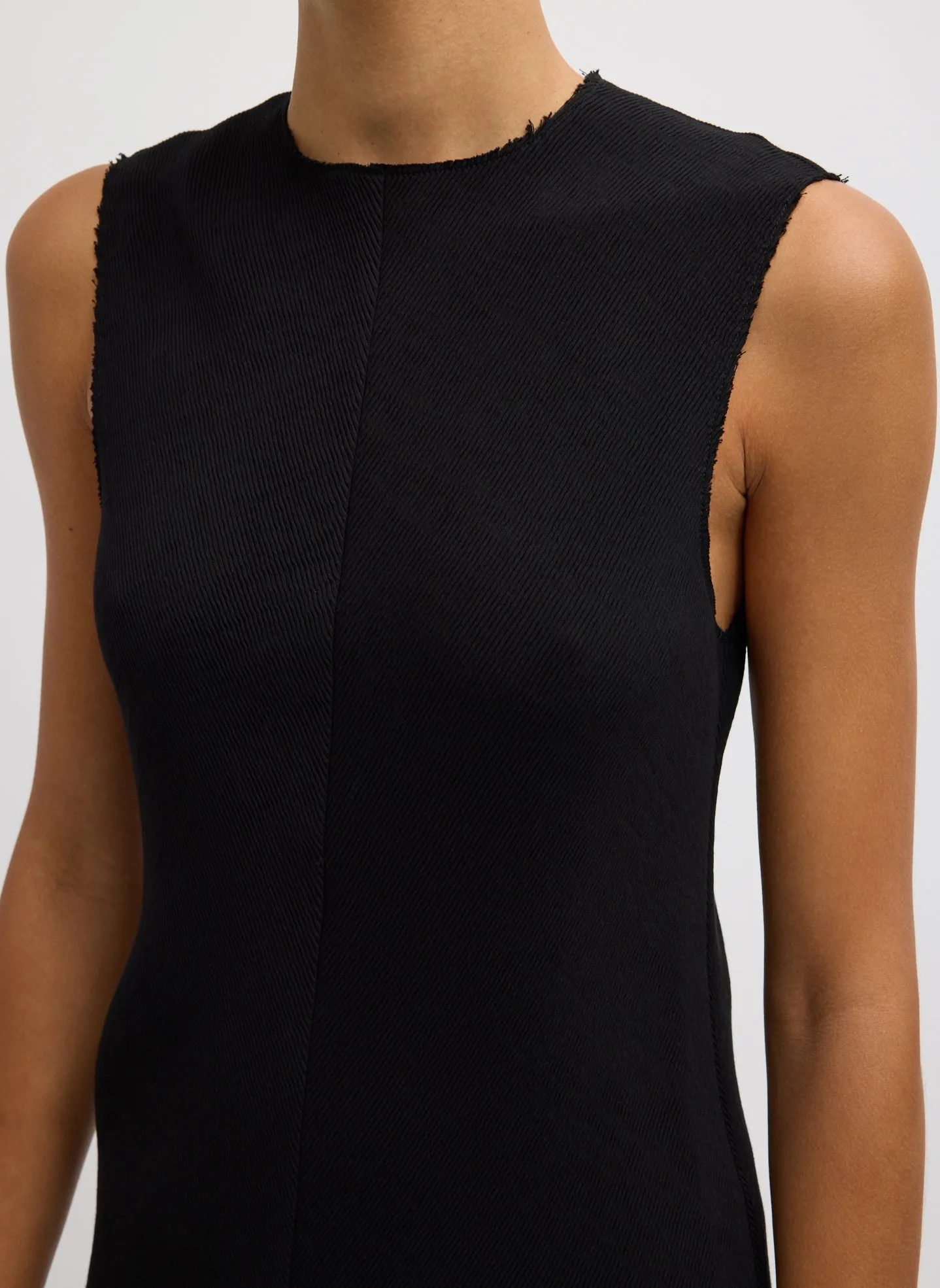 Viscose Plisse Sleeveless Bias Dress sold by Tibi product image thumbnail 4