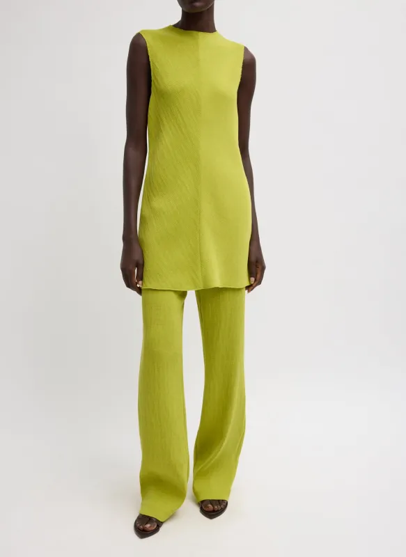 Viscose Plisse Sleeveless Bias Short Tunic Dress sold by Tibi