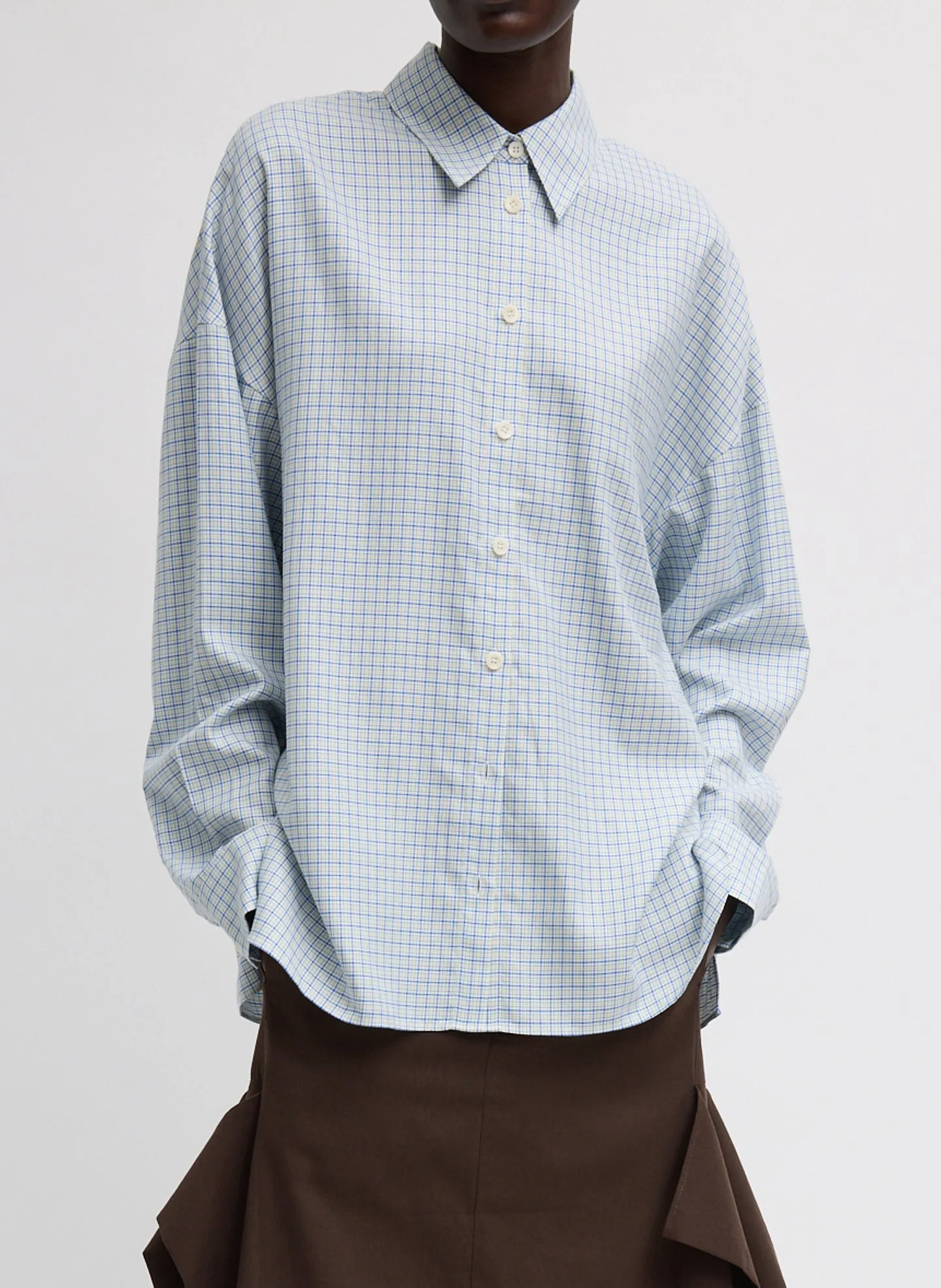 Linus Check Oversized Shirt sold by Tibi