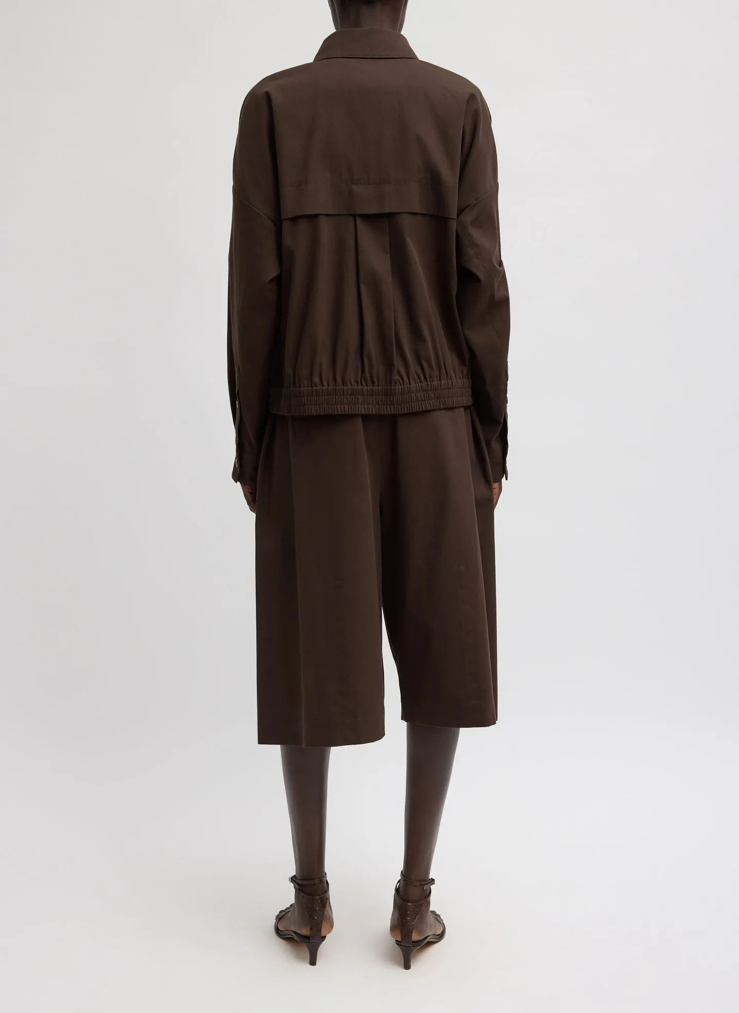 Luxe Spring Twill Bomber sold by Tibi product image thumbnail 3