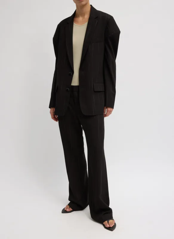 Viscose Suiting Hinged Sleeve Blazer made by Tibi