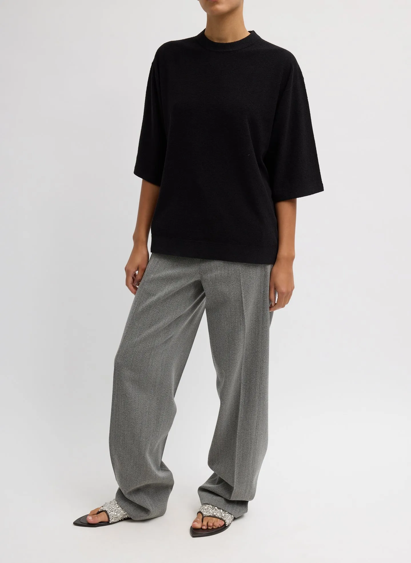 Sable Oversized Easy T-Shirt sold by Tibi product image thumbnail 3