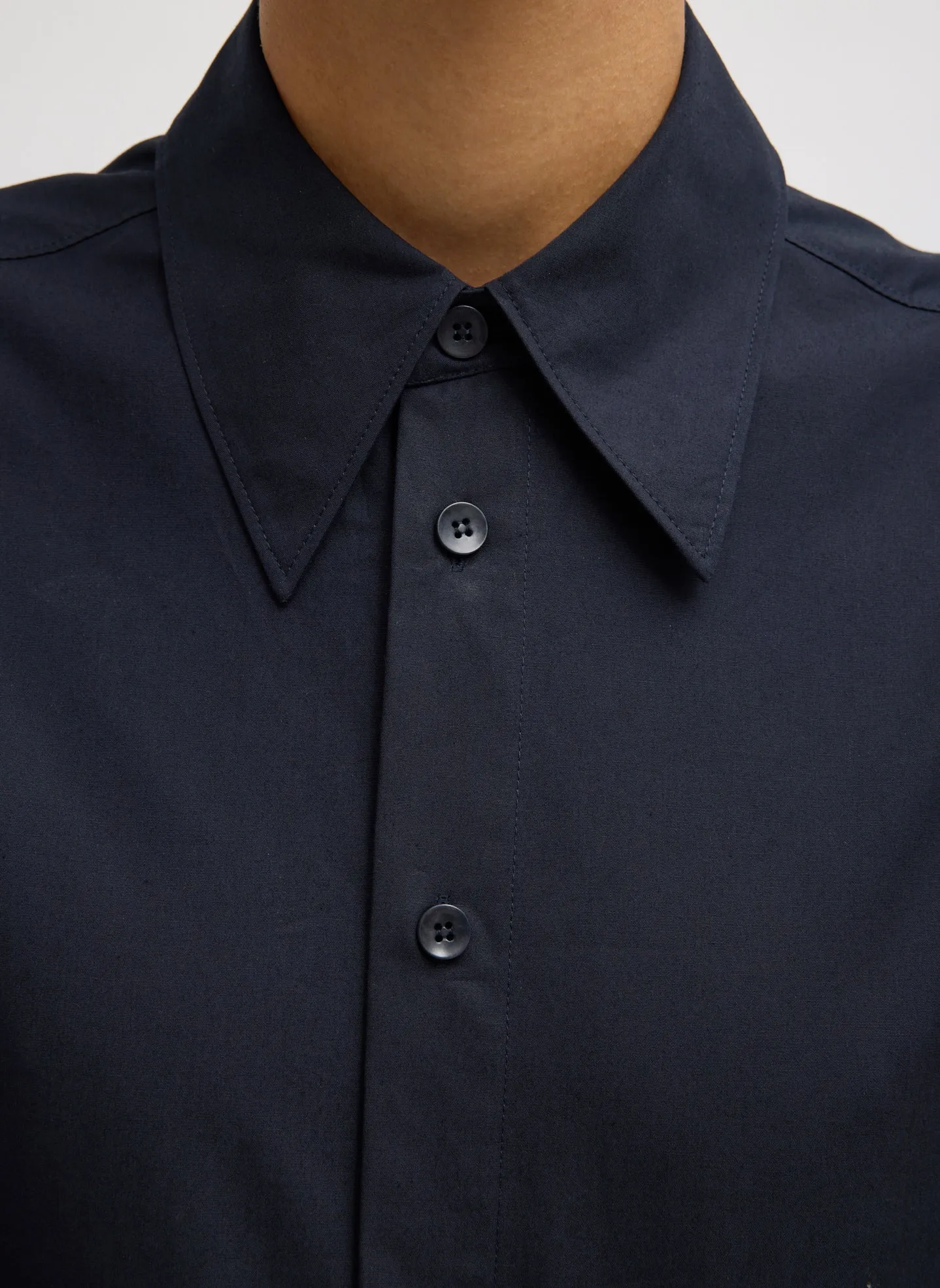 Compact Eco Poplin Hinged Shirt sold by Tibi product image thumbnail 5