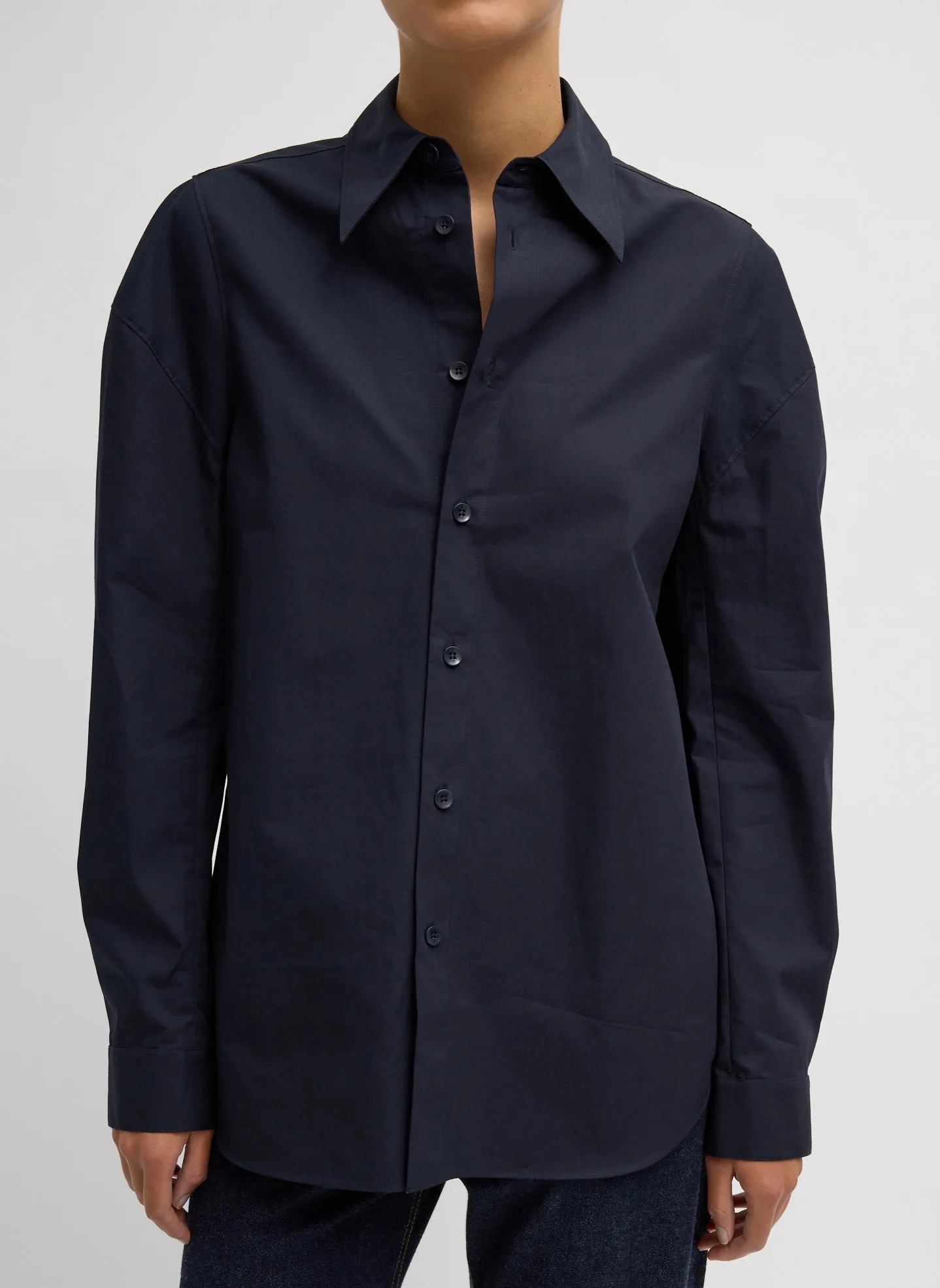 Compact Eco Poplin Hinged Shirt sold by Tibi