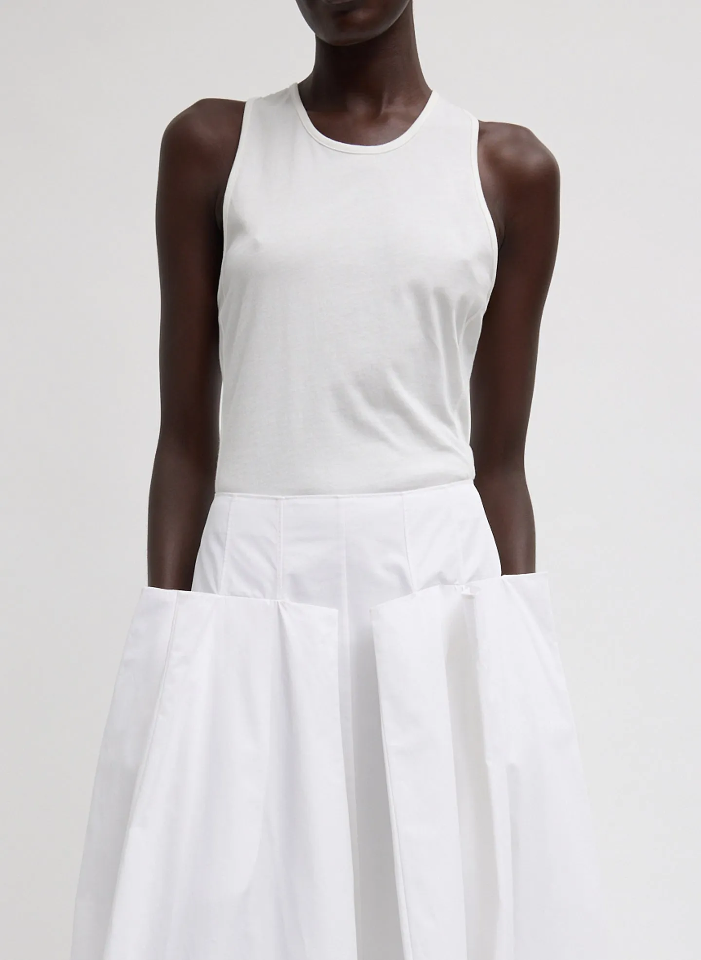 Crewneck Racerback Bodysuit sold by Tibi