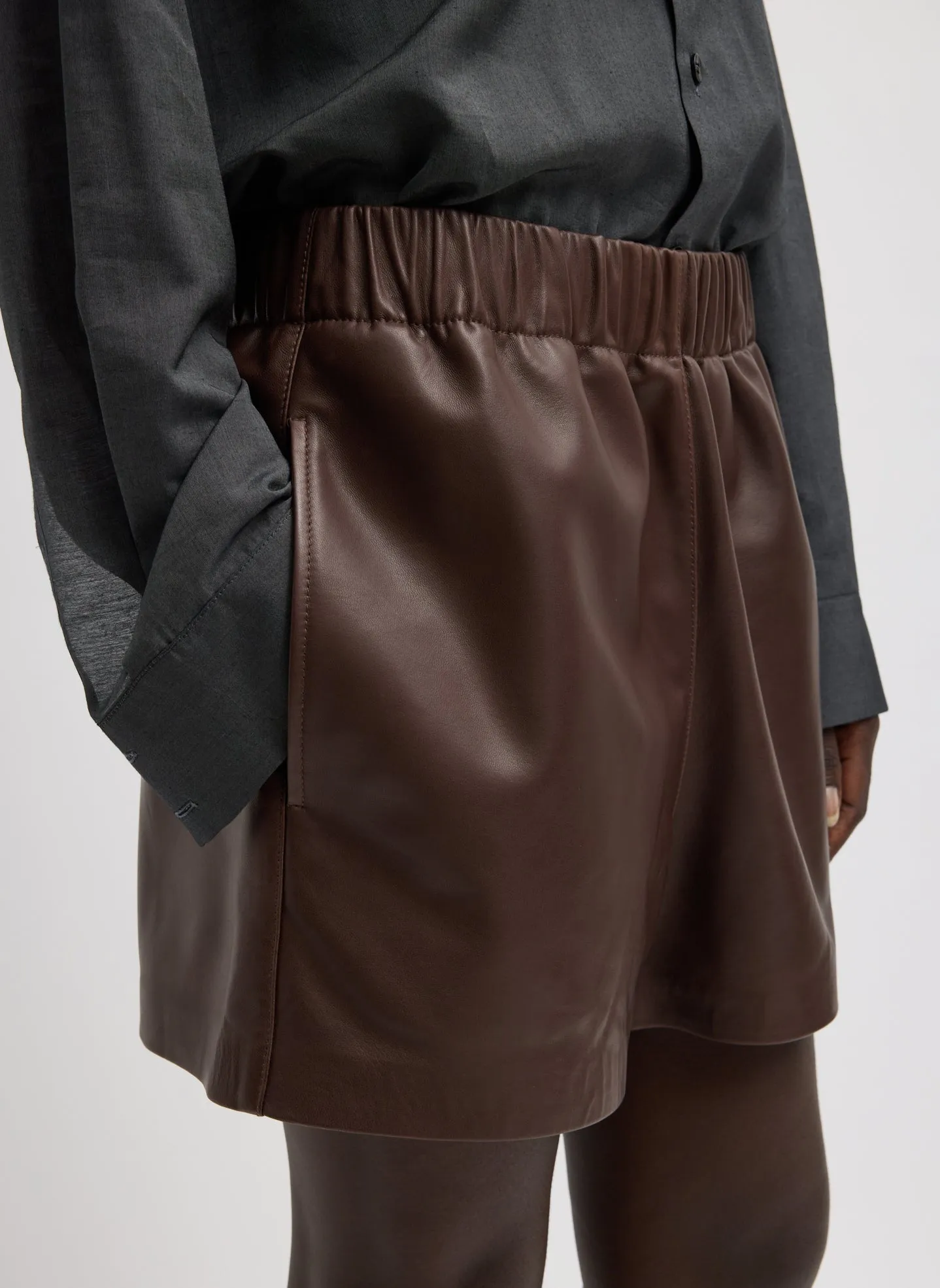 Leather Pull On Short sold by Tibi product image thumbnail 5