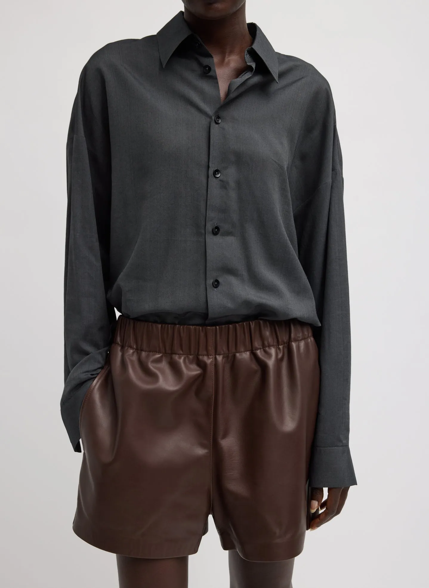 Leather Pull On Short sold by Tibi product image thumbnail 4