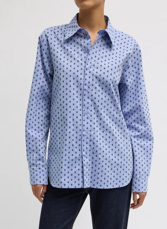 Flocked Oxford Classic Men's Shirt made by Tibi