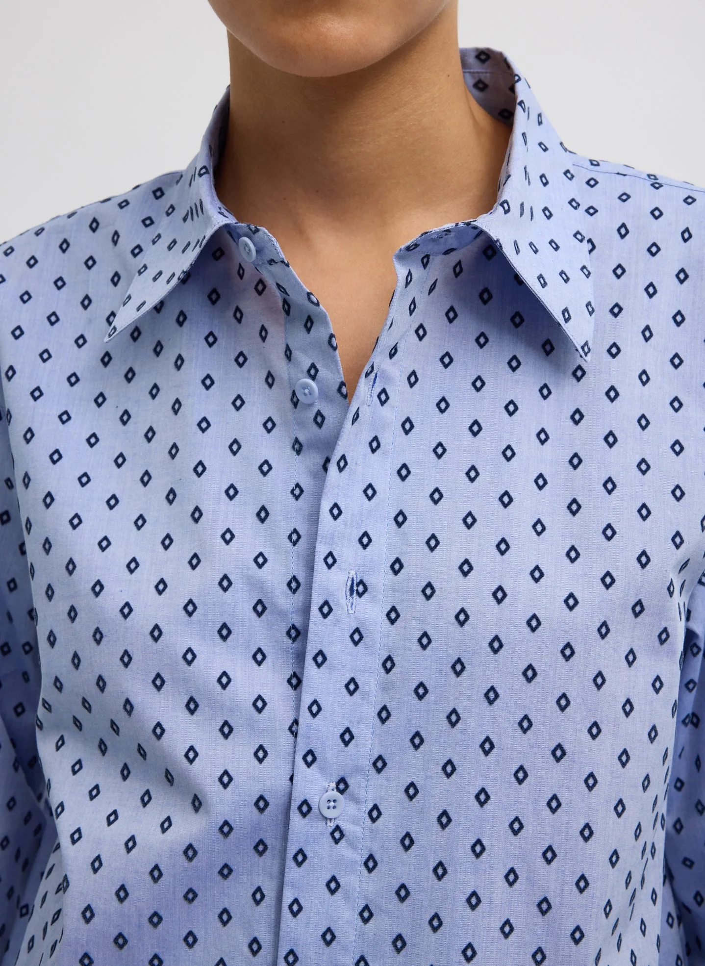 Flocked Oxford Classic Men's Shirt sold by Tibi product image thumbnail 5