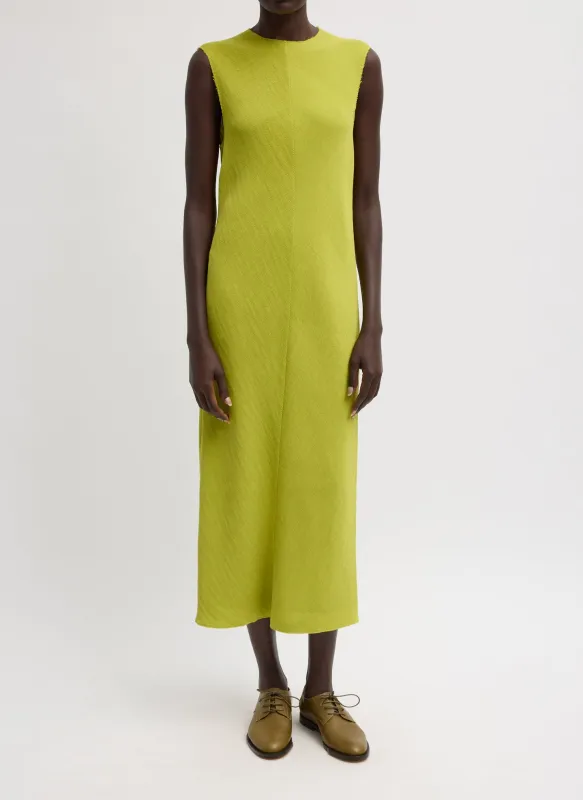 Viscose Plisse Sleeveless Bias Dress made by Tibi