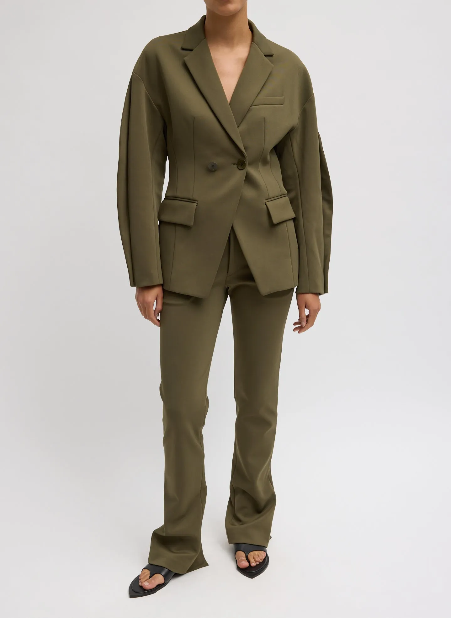 Spring Bonded Twill Sculpted Blazer sold by Tibi