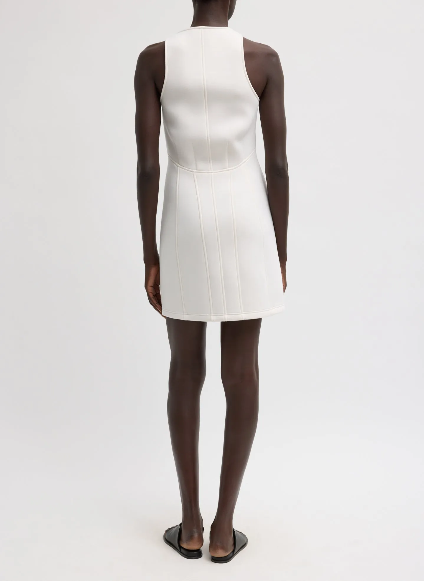 Bonded Viscose Sculpted Sleeveless Tunic Tank sold by Tibi product image thumbnail 4