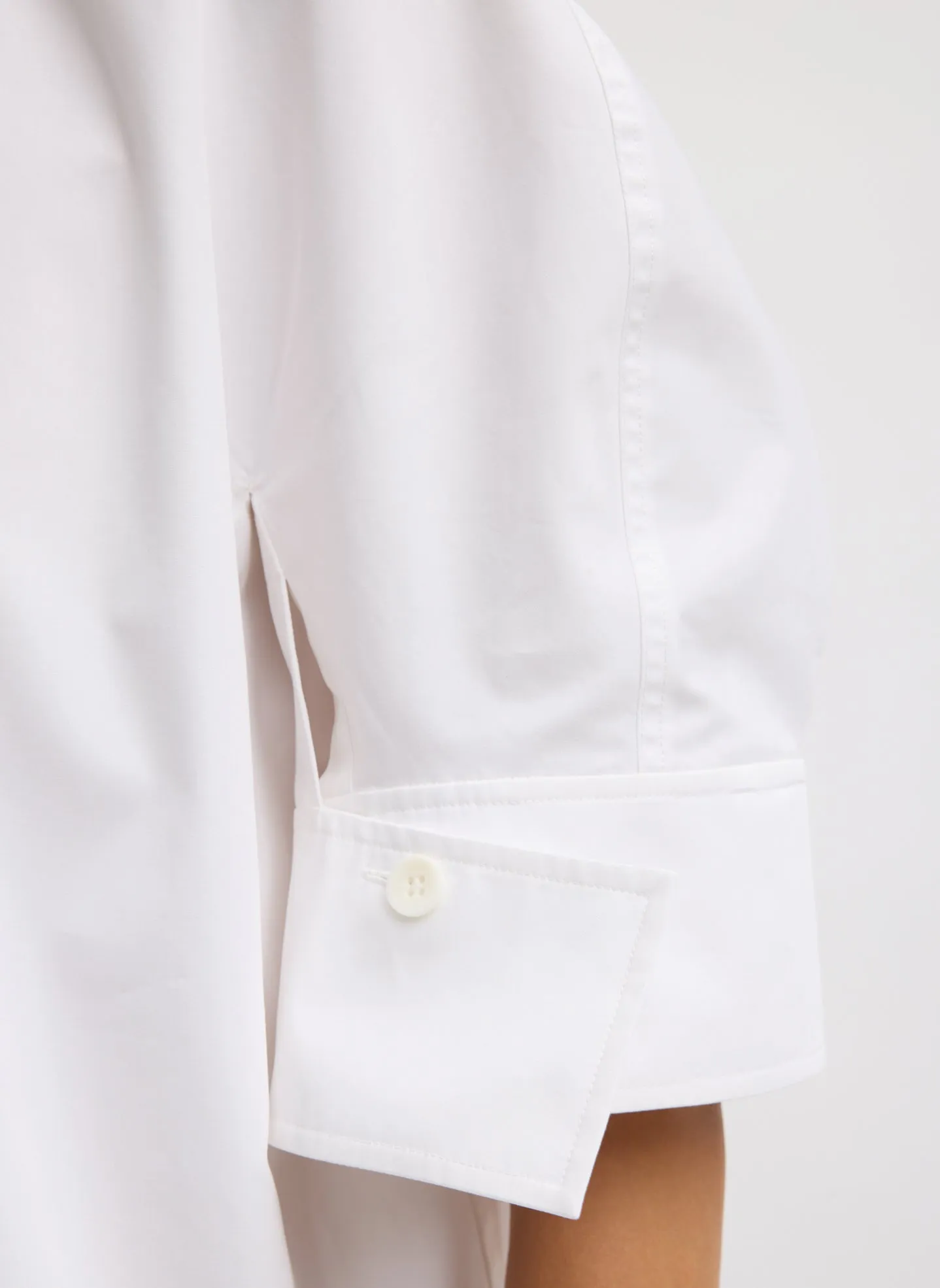 Compact Eco Poplin Reverse Sleeve Top sold by Tibi product image thumbnail 5