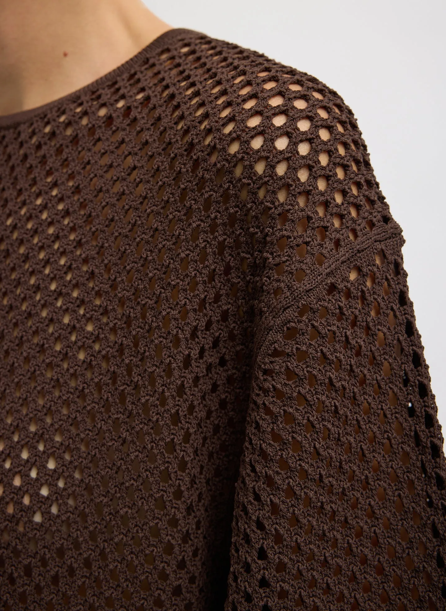 Crochet Netting Oversized Easy T-Shirt sold by Tibi product image thumbnail 5