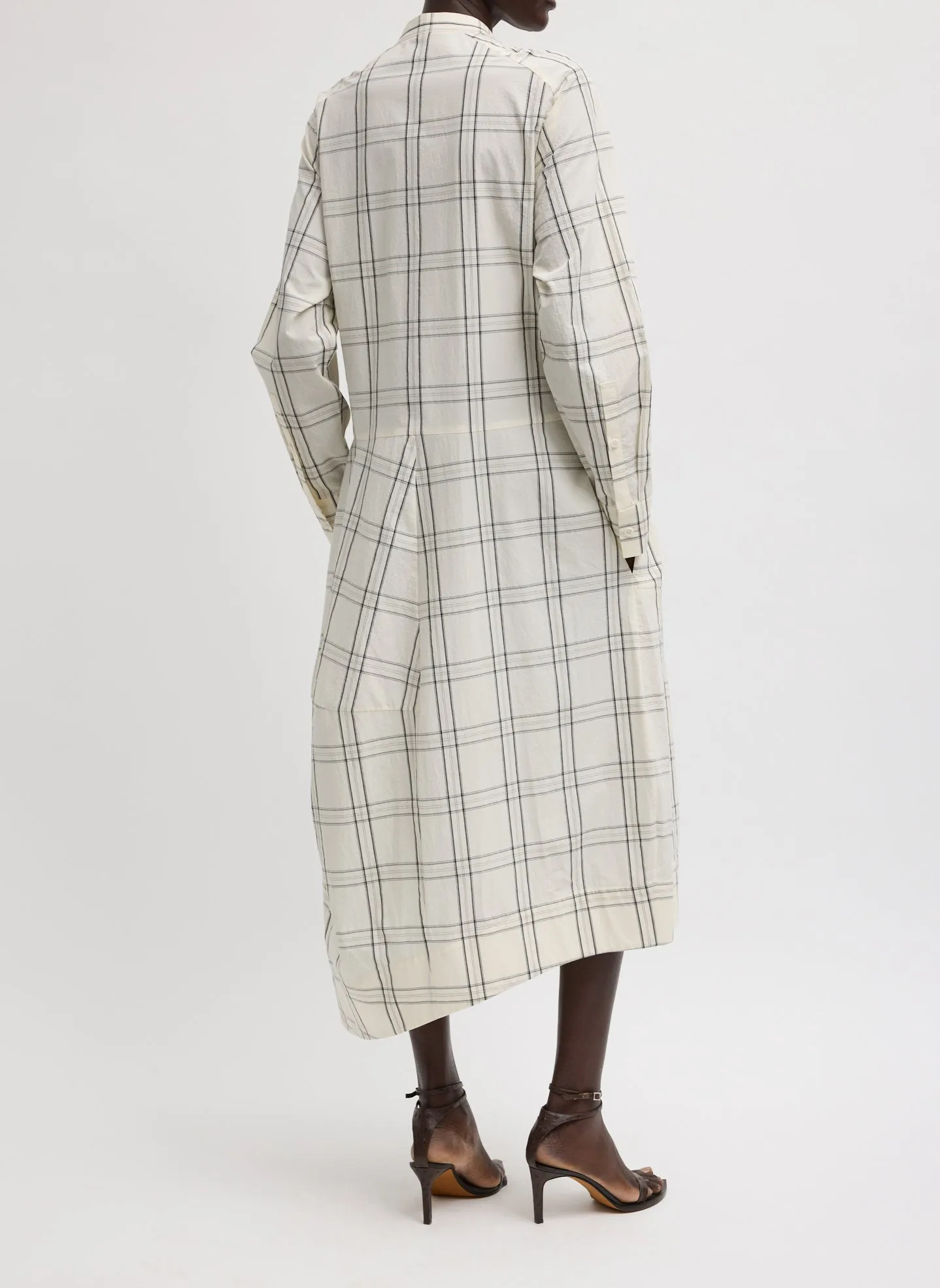 Russel Plaid Balloon Dress sold by Tibi product image thumbnail 3