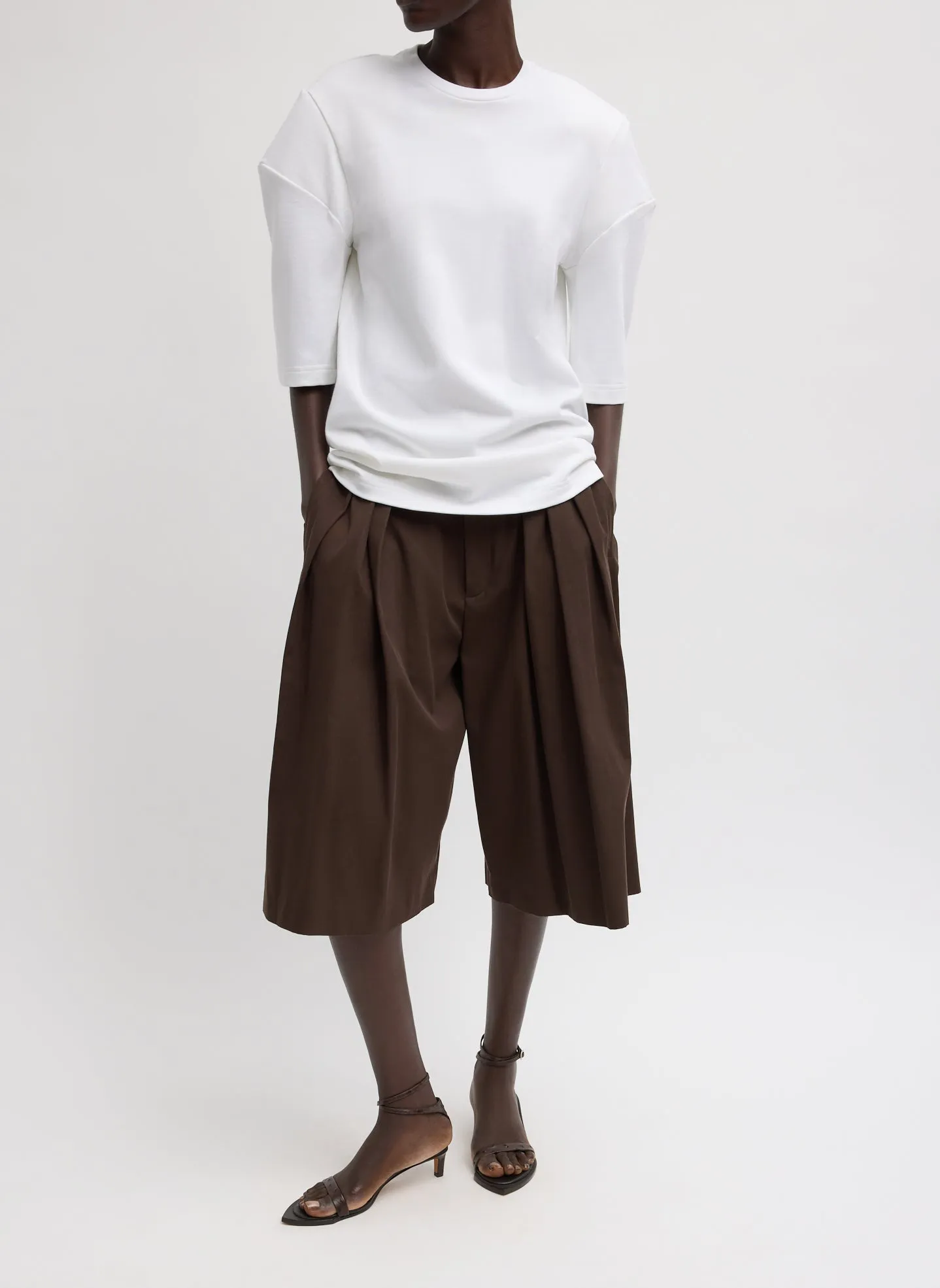 Perfect Hinged Sleeve T-Shirt sold by Tibi product image thumbnail 3