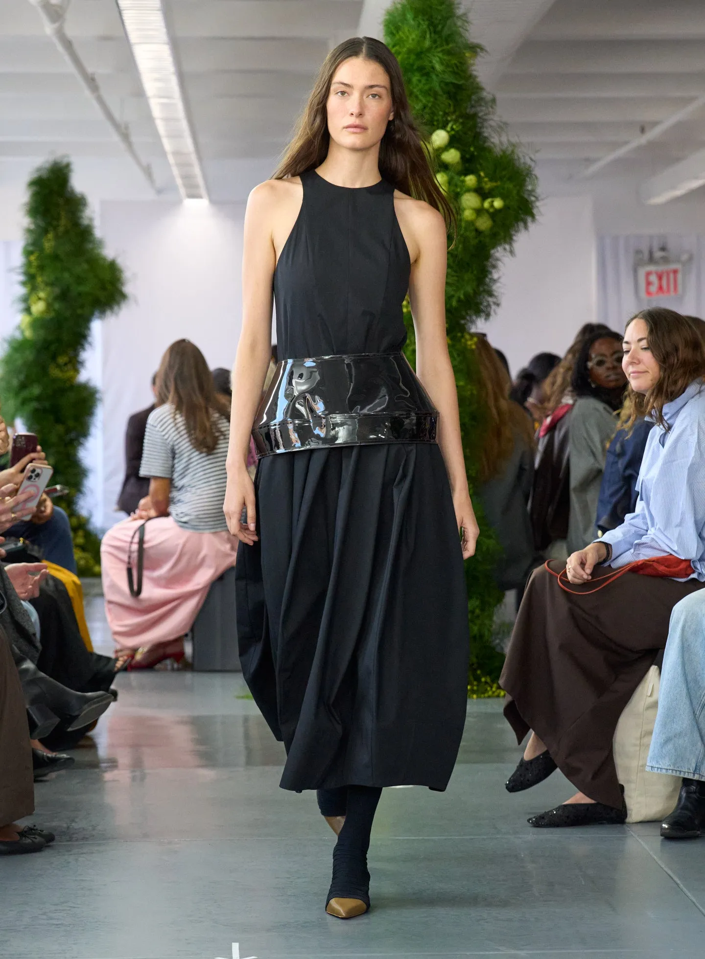Compact Eco Poplin Pinched Pleat Dress sold by Tibi product image thumbnail 2