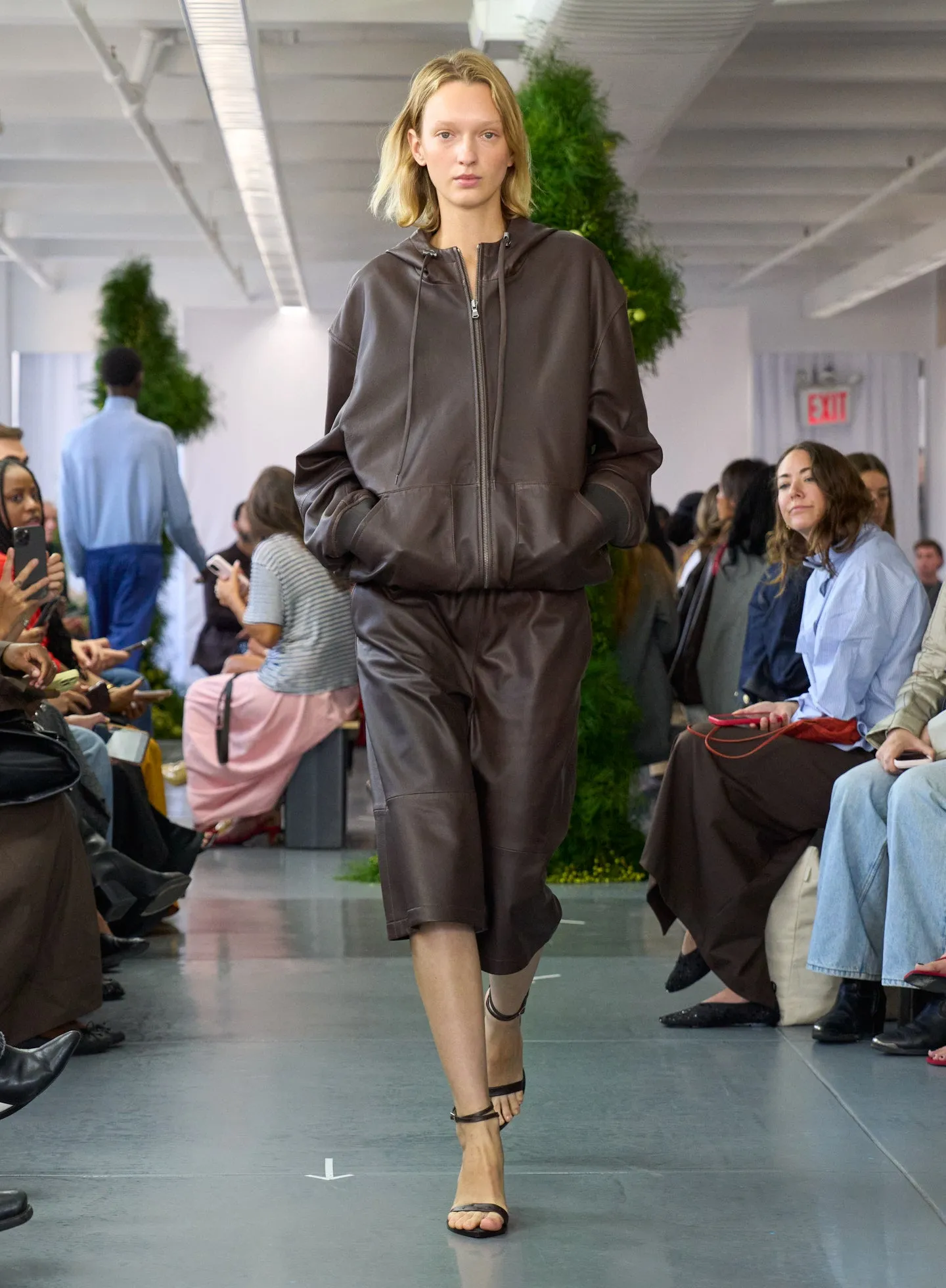 Leather Relaxed Long Short sold by Tibi product image thumbnail 2