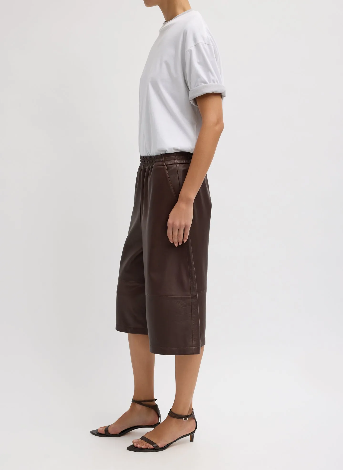 Leather Relaxed Long Short sold by Tibi product image thumbnail 3