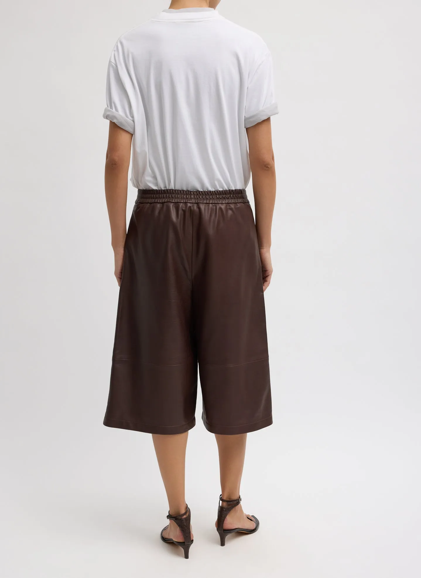 Leather Relaxed Long Short sold by Tibi product image thumbnail 4