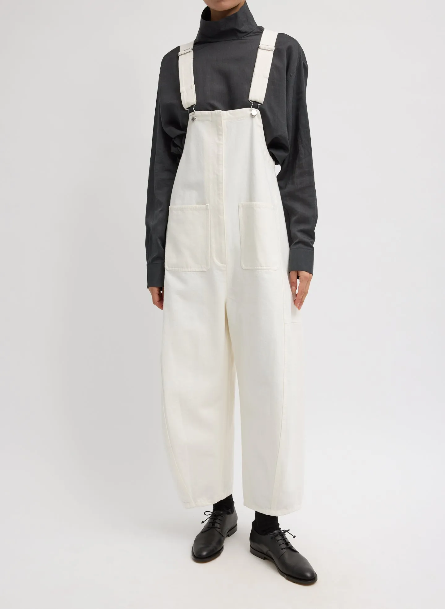 White Denim Jumpsuit sold by Tibi