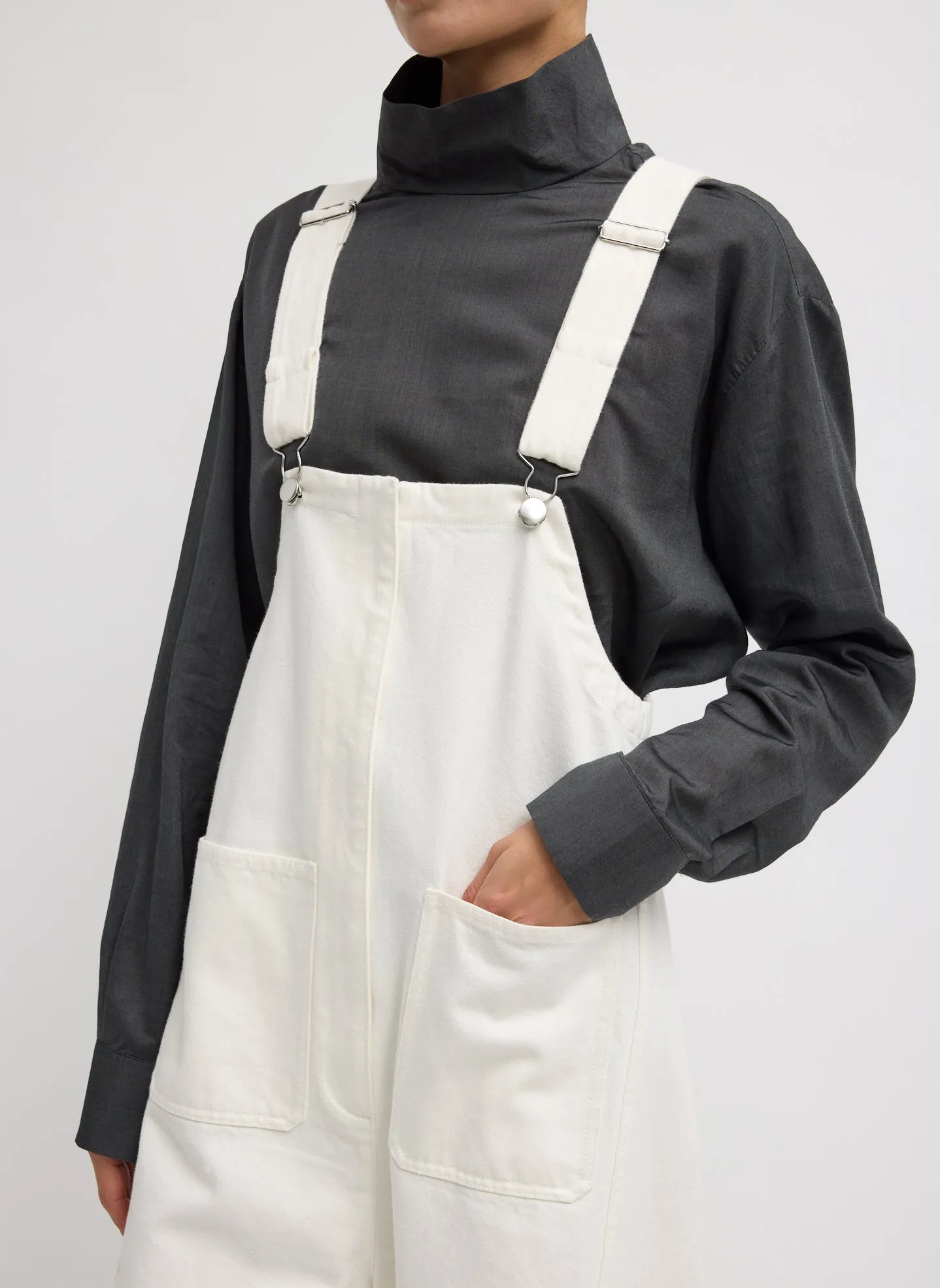 White Denim Jumpsuit sold by Tibi product image thumbnail 5