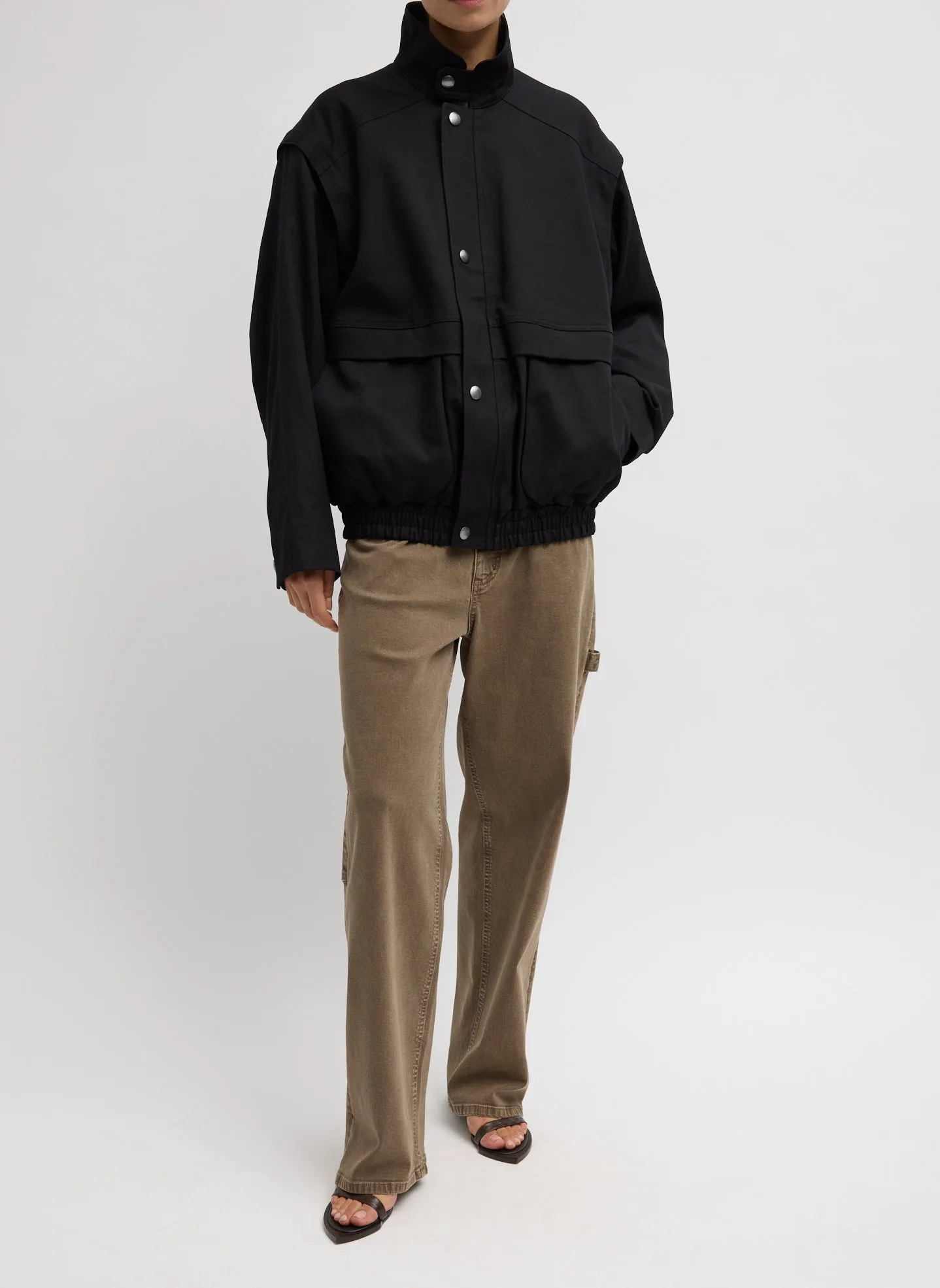 Patchwork Twill Slicker Jacket sold by Tibi