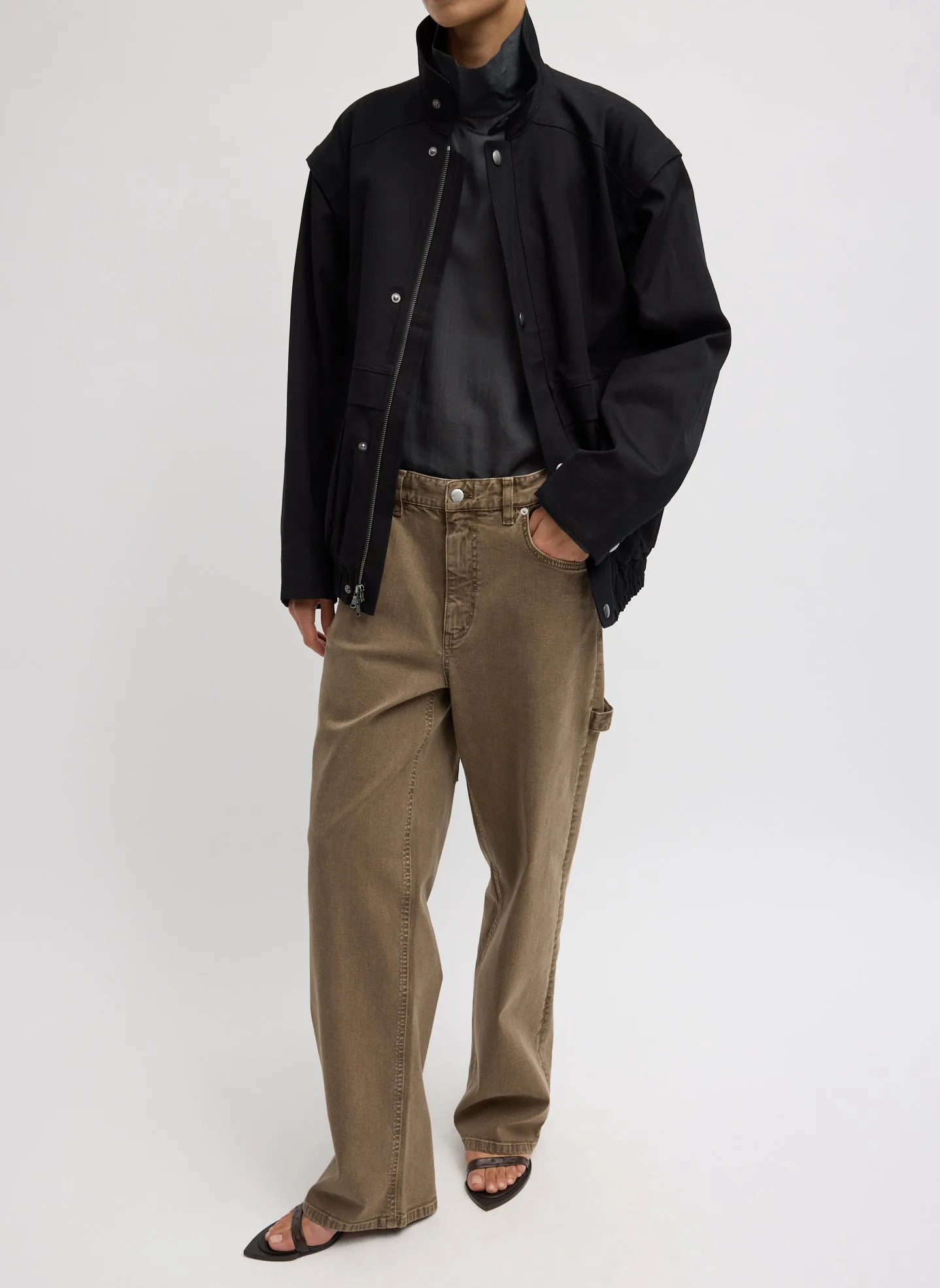 Patchwork Twill Slicker Jacket sold by Tibi product image thumbnail 5