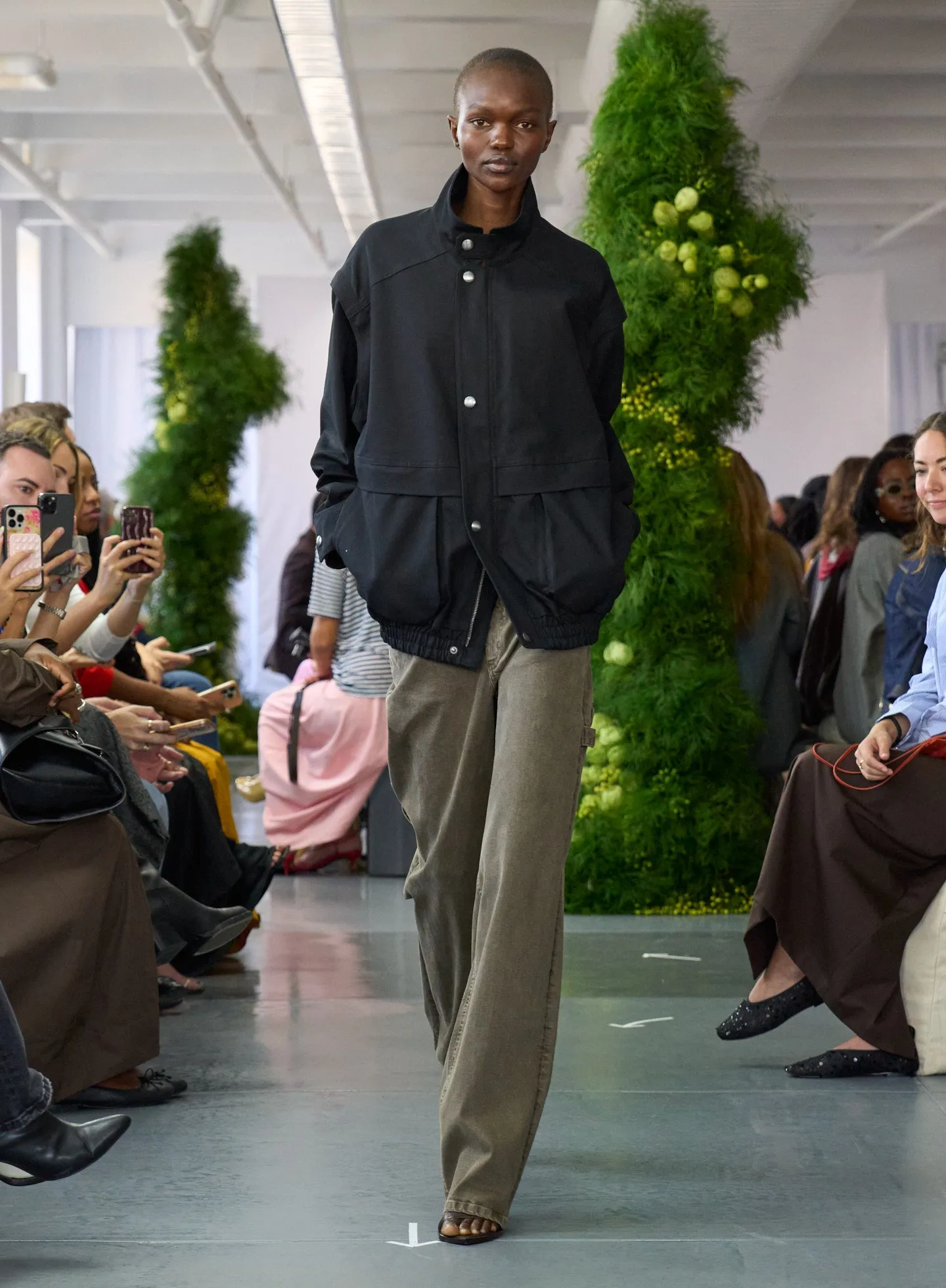 Patchwork Twill Slicker Jacket sold by Tibi product image thumbnail 2