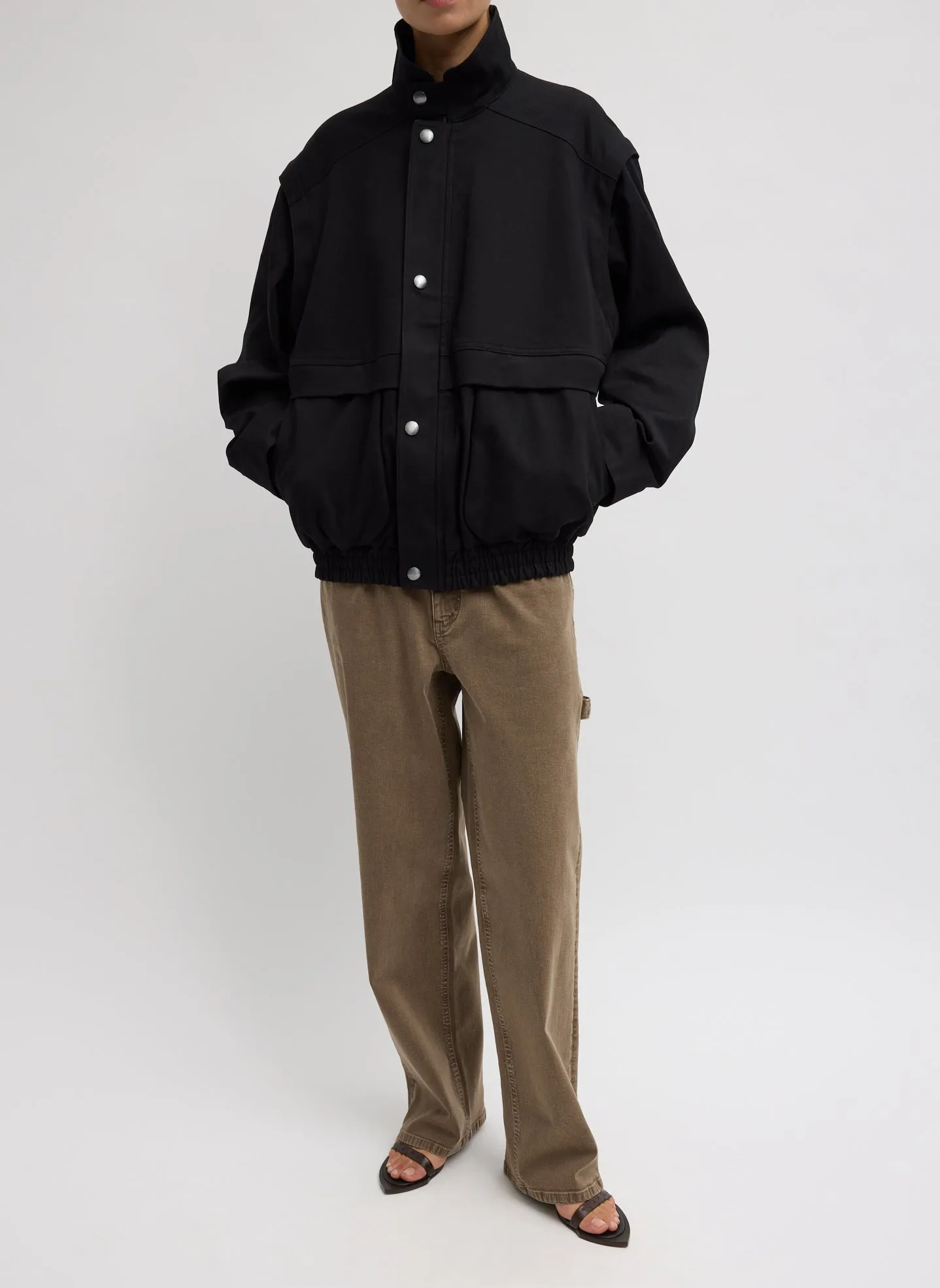 Patchwork Twill Slicker Jacket sold by Tibi product image thumbnail 3