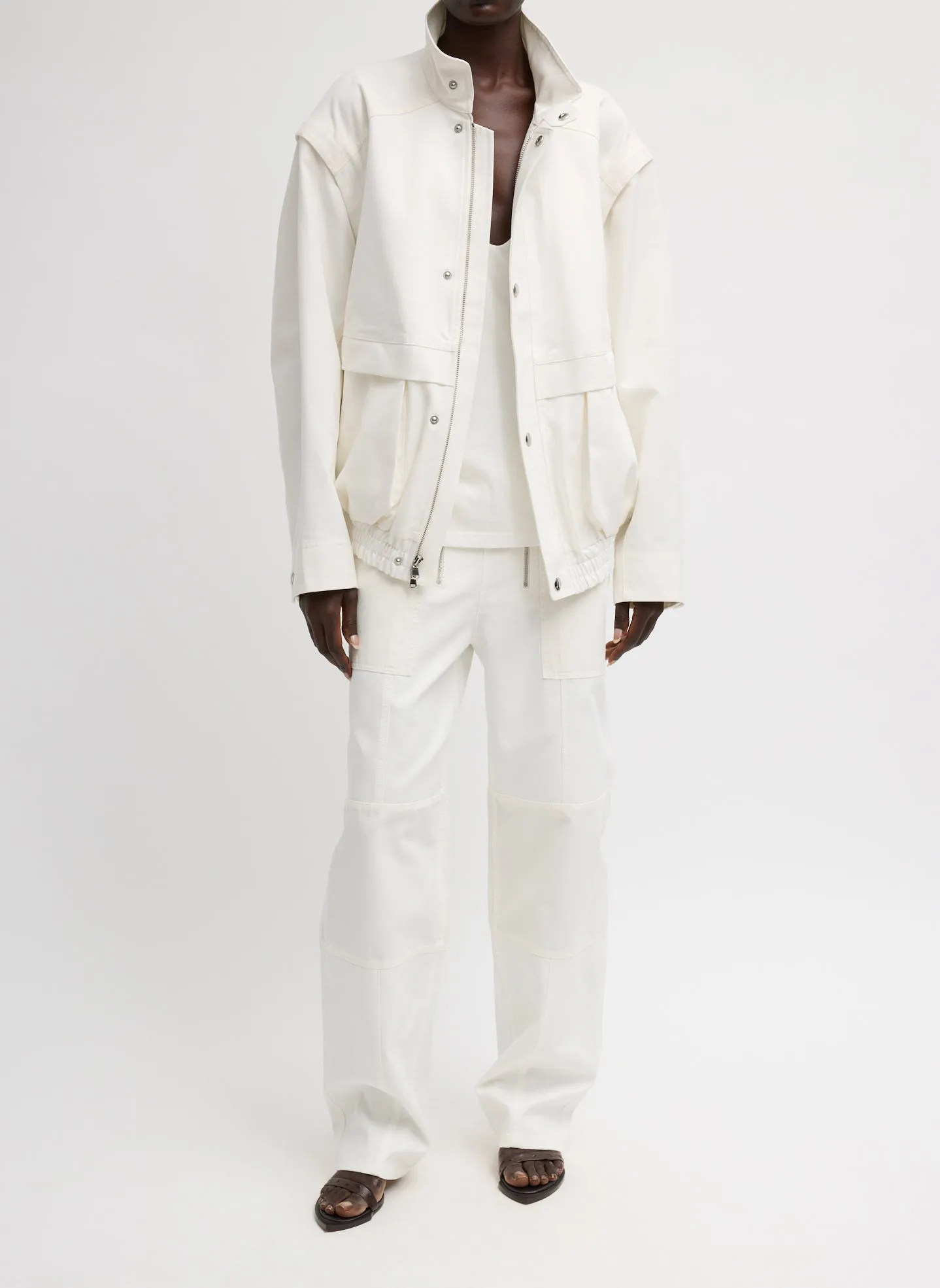 Patchwork Twill Slicker Jacket sold by Tibi product image thumbnail 4