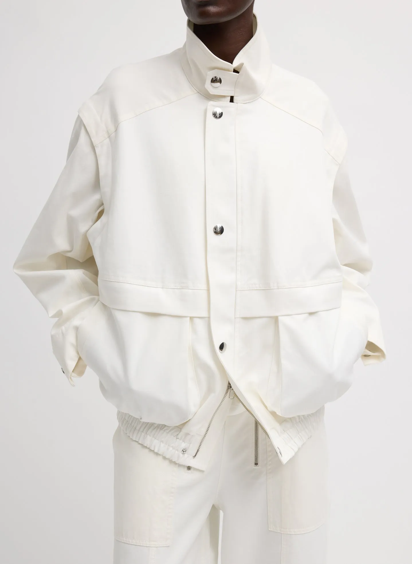 Patchwork Twill Slicker Jacket sold by Tibi product image thumbnail 5
