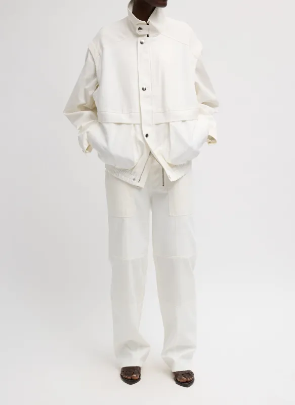 Patchwork Twill Slicker Jacket made by Tibi