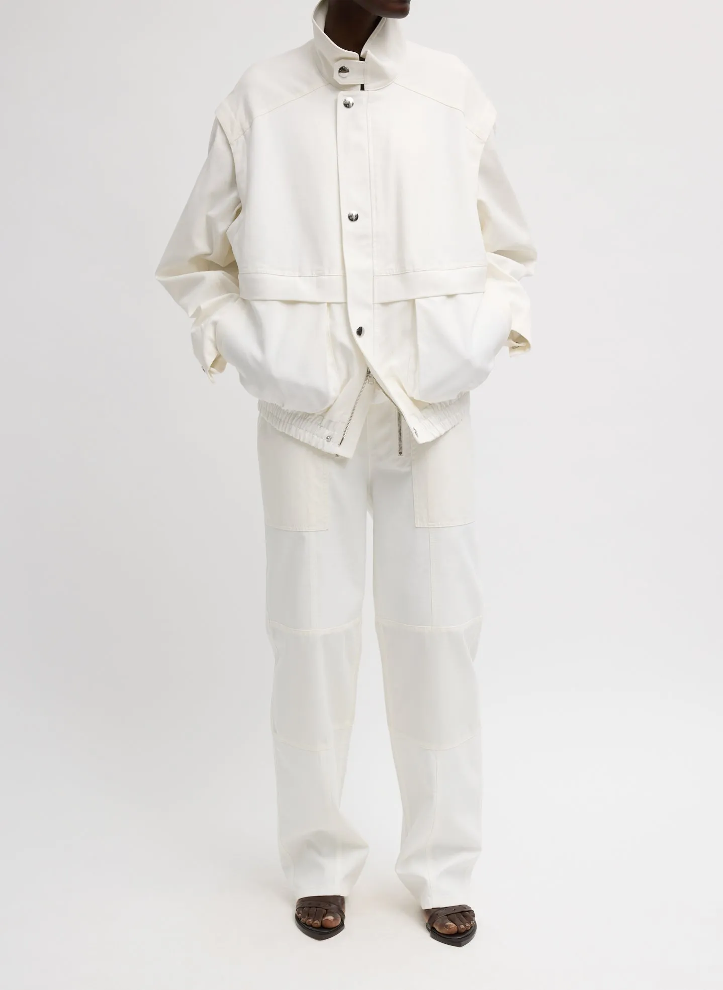 Patchwork Twill Slicker Jacket sold by Tibi