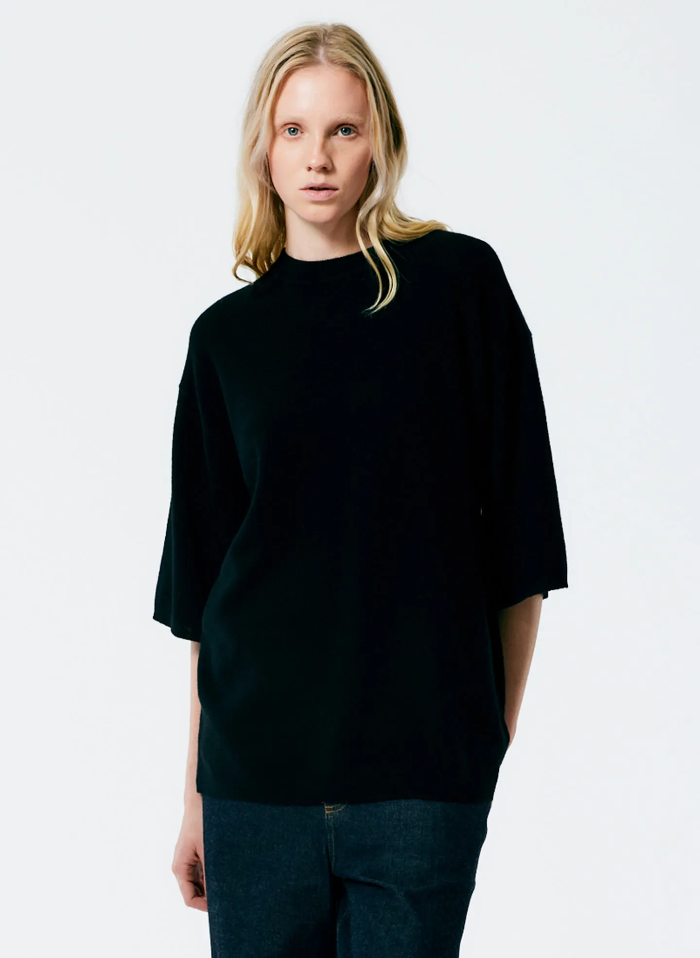 Feather Weight Cashmere Oversized Easy T-Shirt sold by Tibi