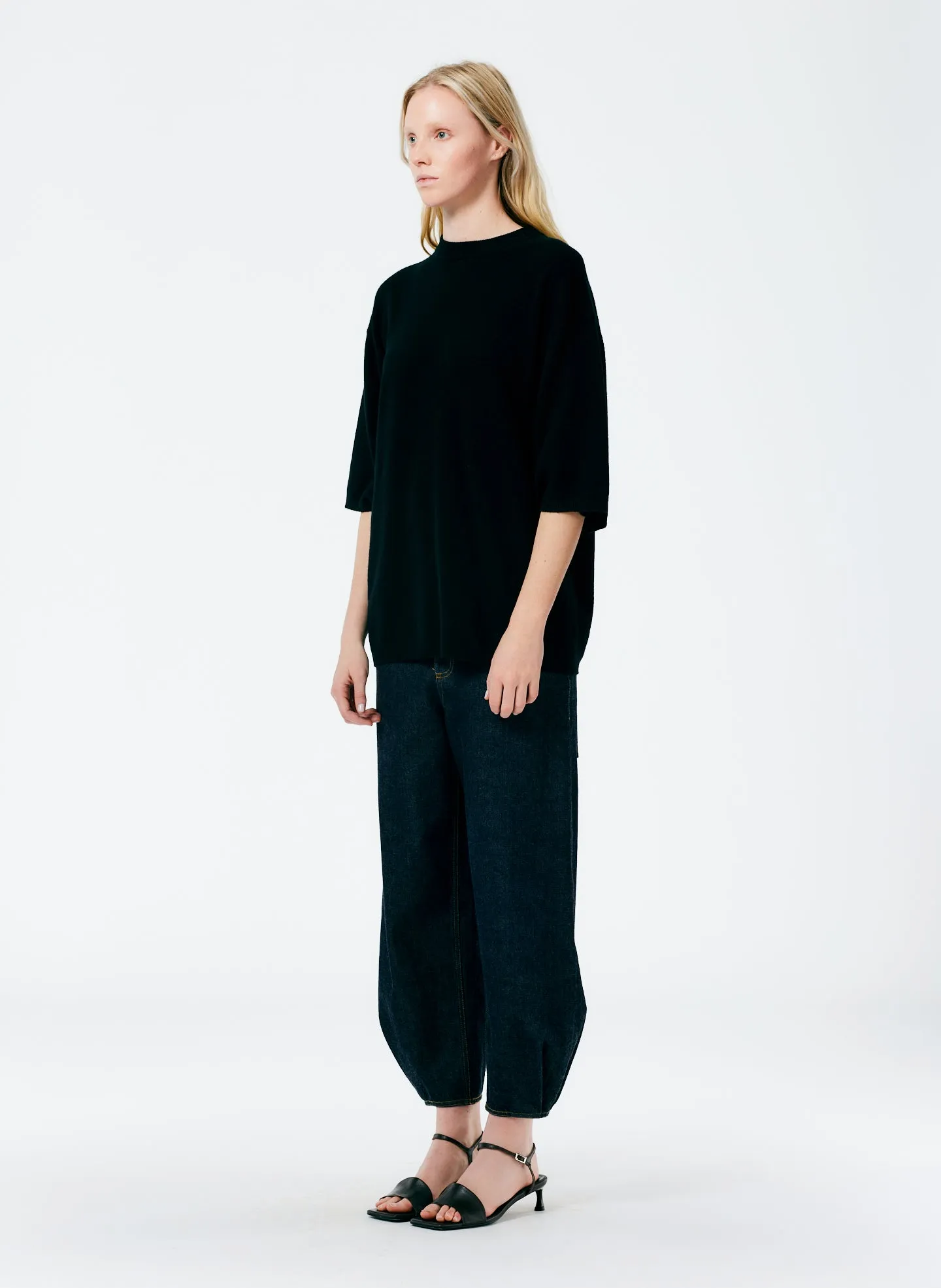 Feather Weight Cashmere Oversized Easy T-Shirt sold by Tibi product image thumbnail 4
