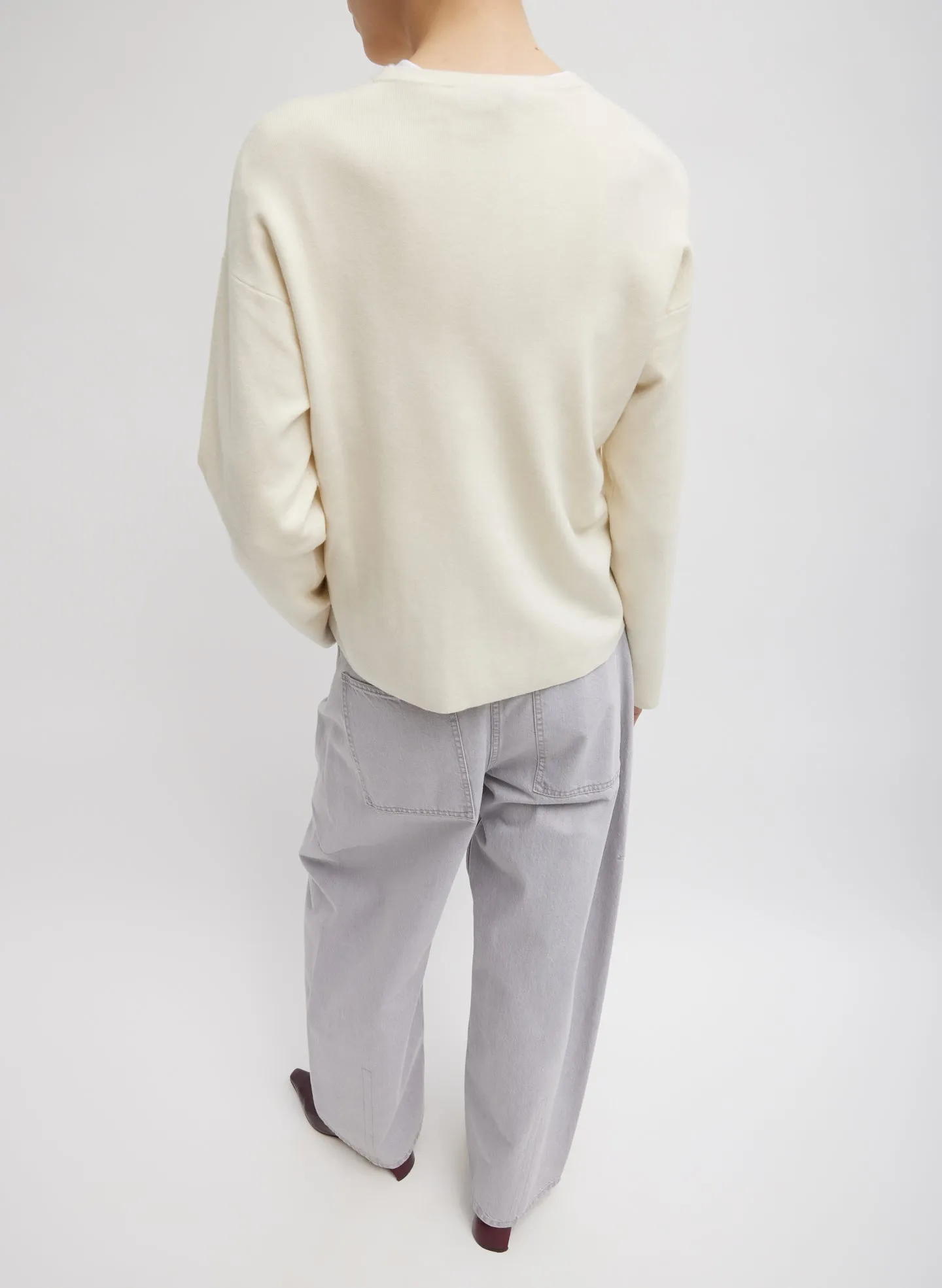 Double Faced Cashmere Oversized Easy Sweater sold by Tibi product image thumbnail 4