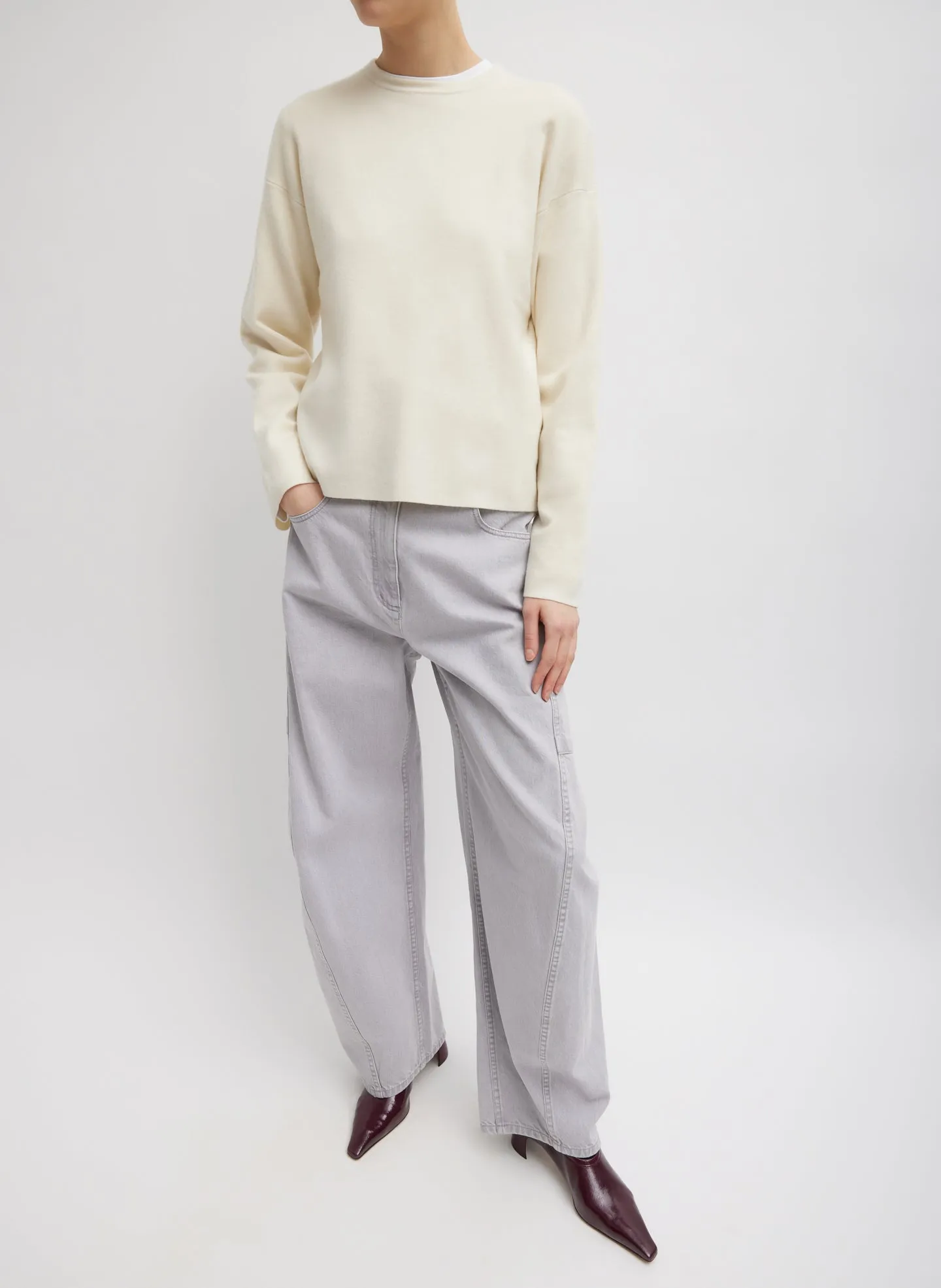 Double Faced Cashmere Oversized Easy Sweater sold by Tibi