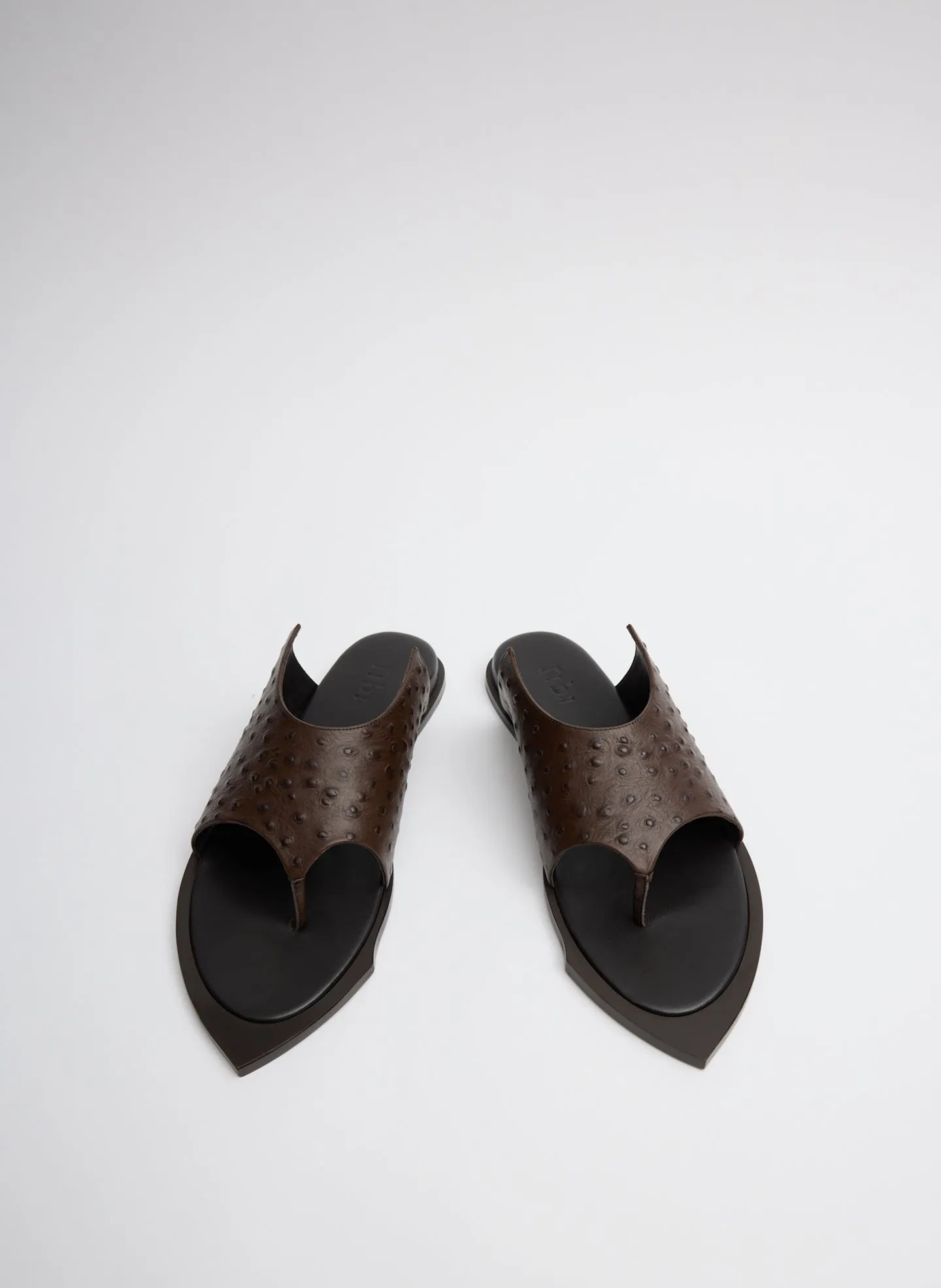 Ostrich Print Gerard Sandal sold by Tibi product image thumbnail 4