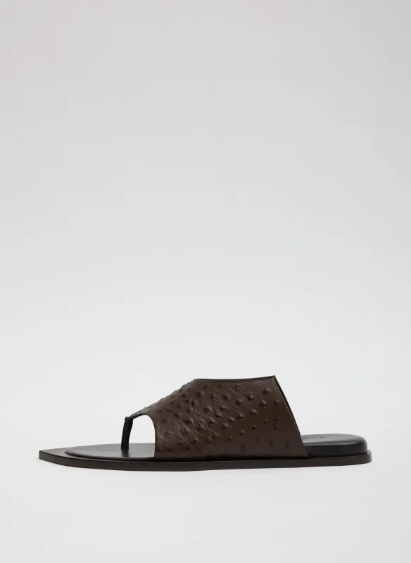 Ostrich Print Gerard Sandal sold by Tibi