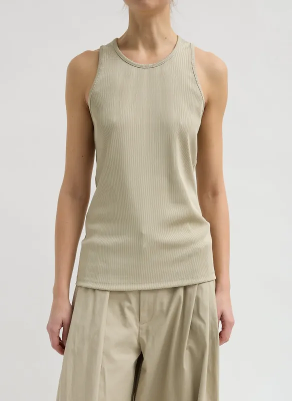 Stretch Luxe Ribbed Tank Top sold by Tibi