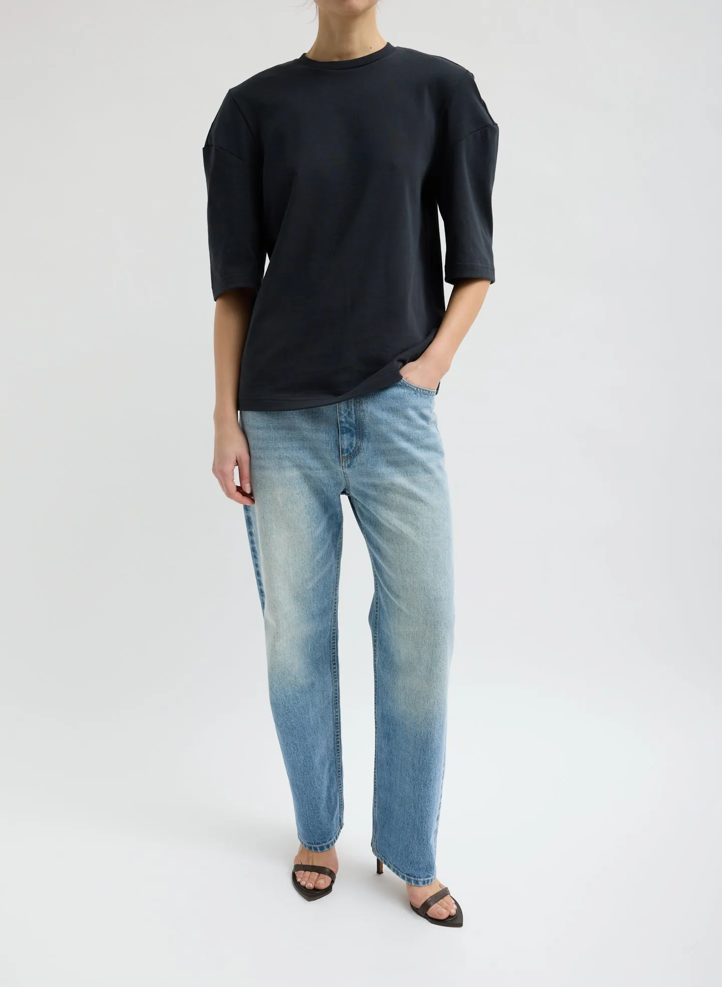 Perfect Hinged Sleeve T-Shirt sold by Tibi product image thumbnail 4