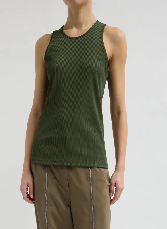 Stretch Luxe Ribbed Tank Top made by Tibi