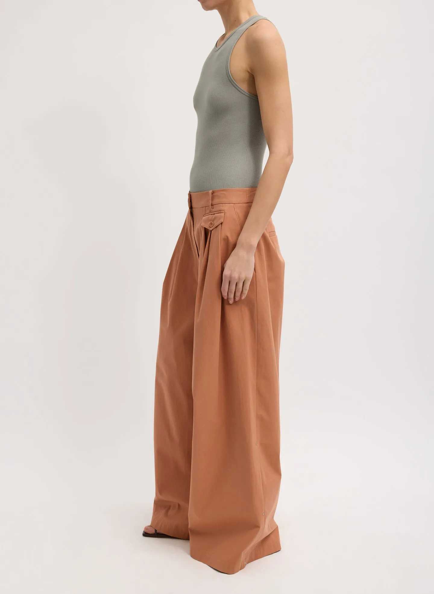 Bio Twill Triple Pleat Pant sold by Tibi product image thumbnail 4