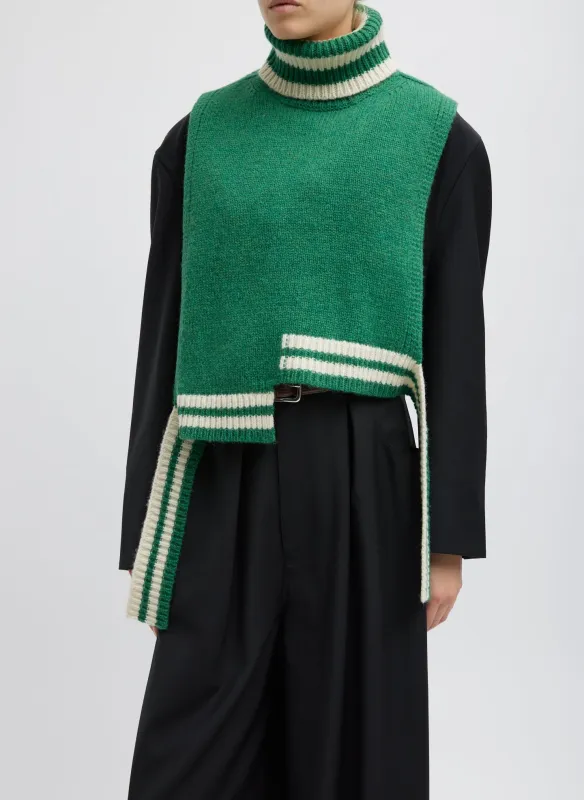 Soft Lambswool Sporty Turtleneck Dicky Sweater made by Tibi
