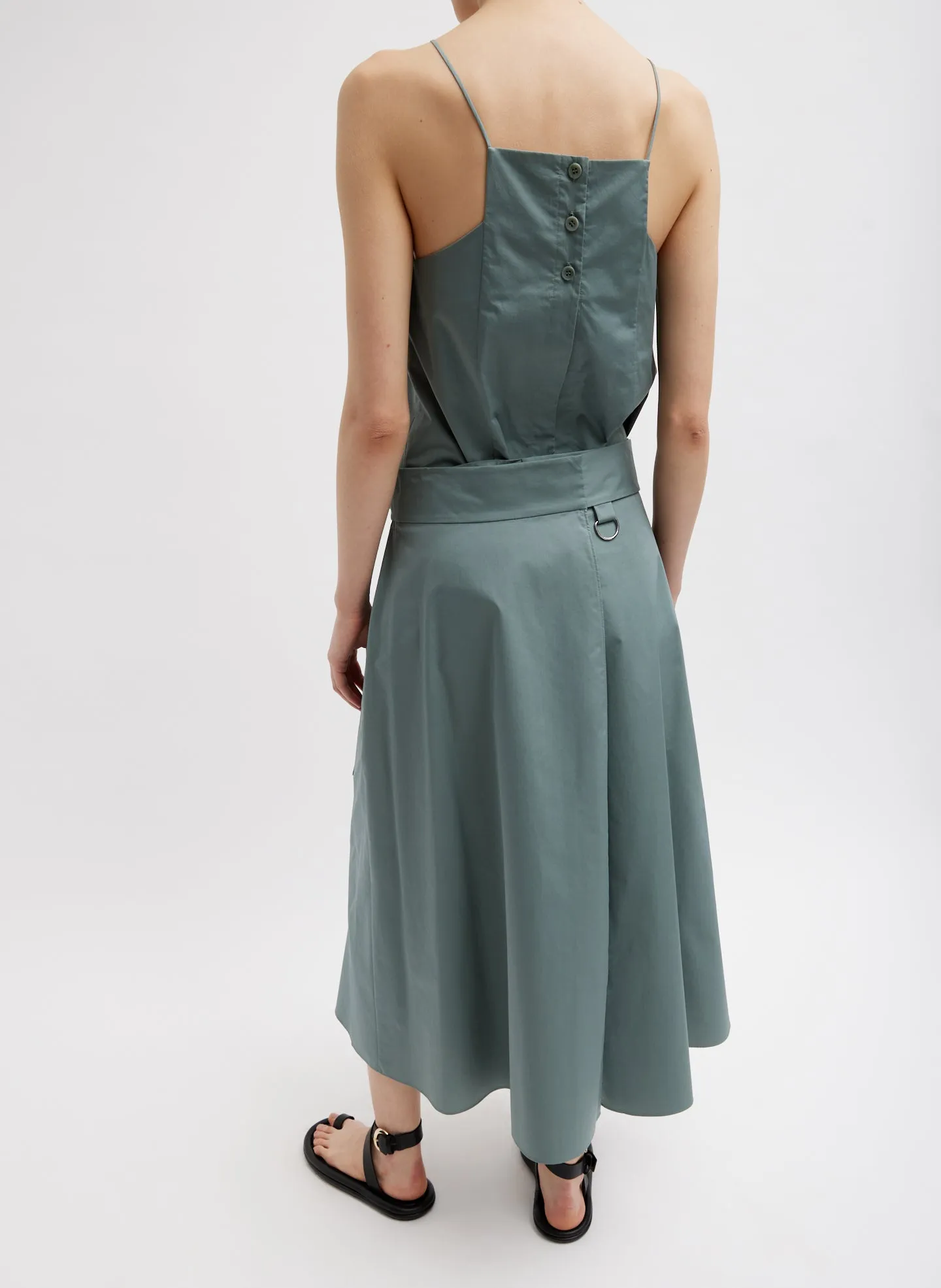 Eco Poplin Back Wrap Skirt sold by Tibi product image thumbnail 5