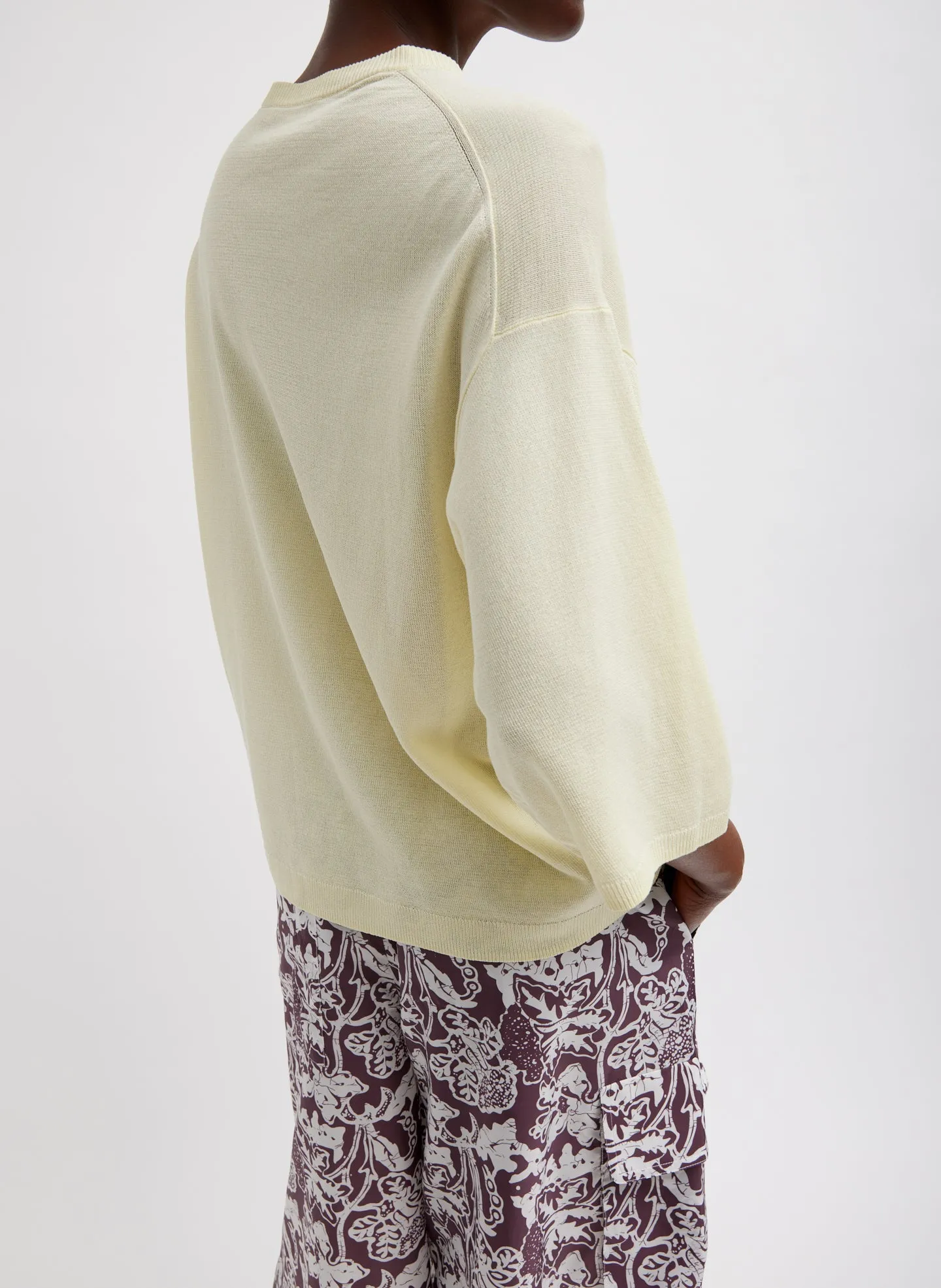 Crispy Sweater Oversized Easy T-Shirt sold by Tibi product image thumbnail 4