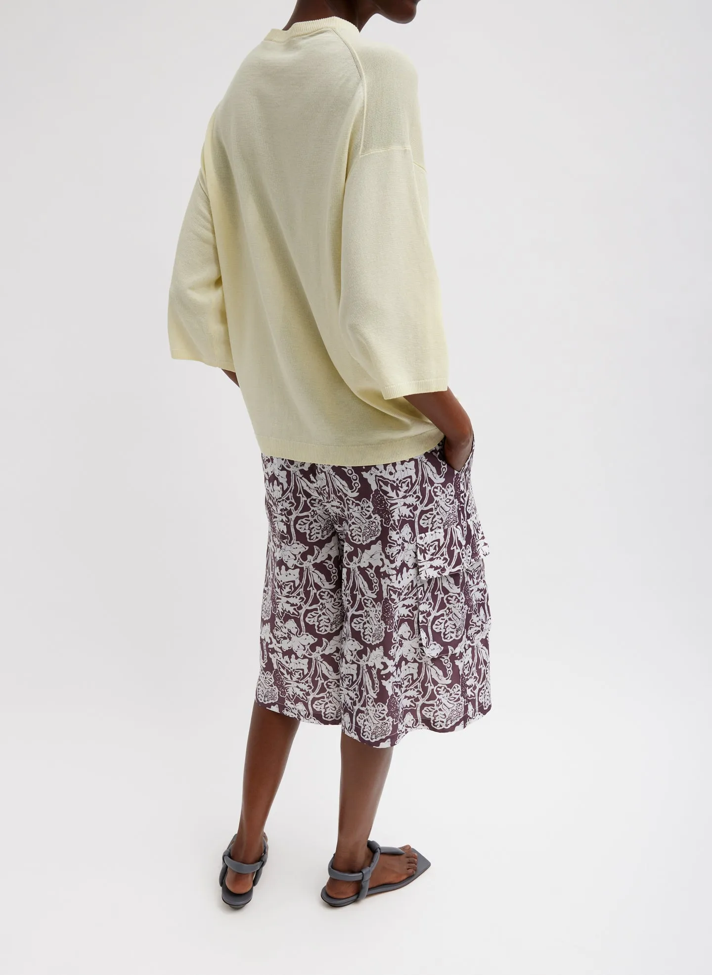 Crispy Sweater Oversized Easy T-Shirt sold by Tibi product image thumbnail 5